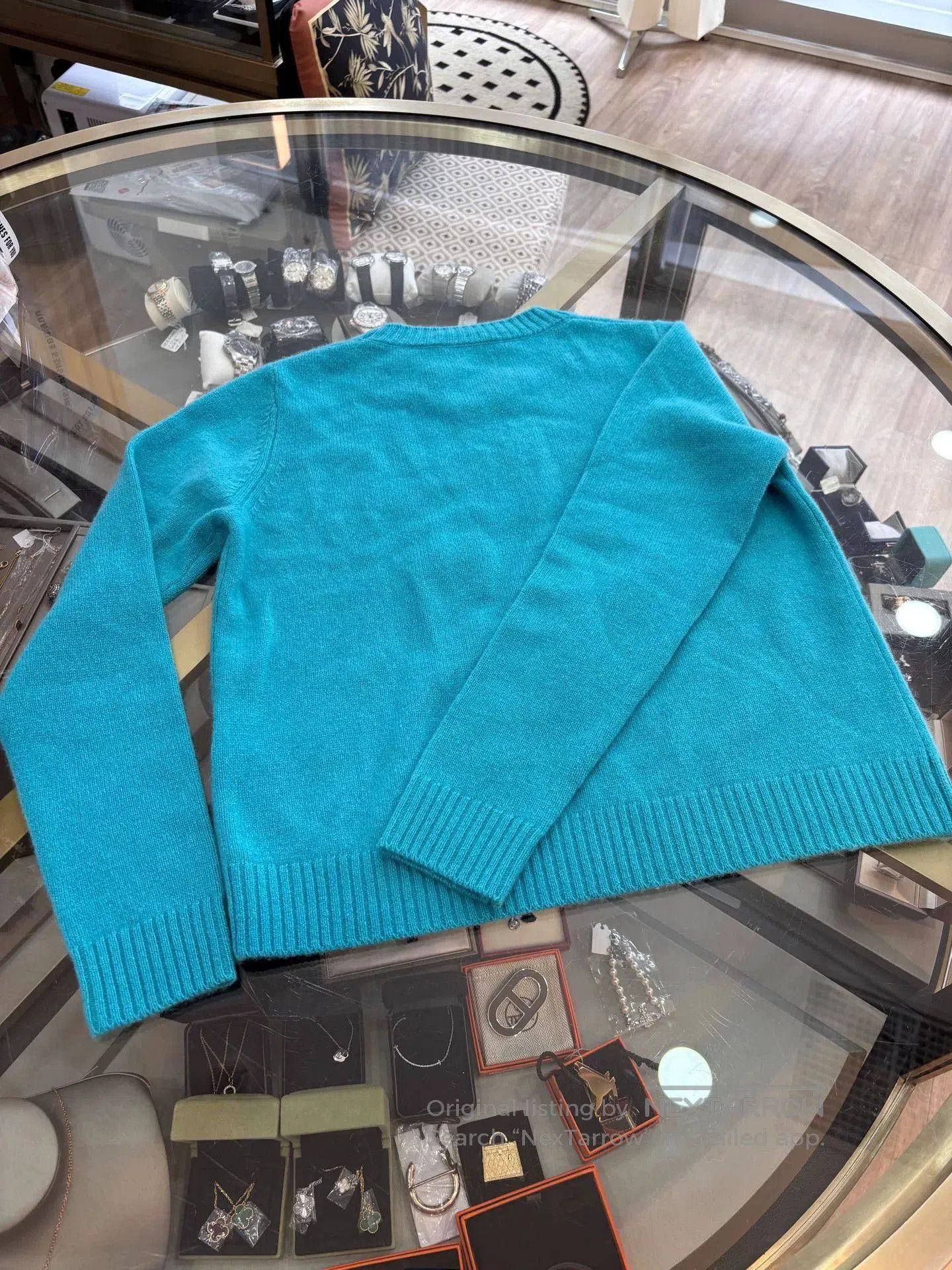Weekend Max Mara Max Mara Weekend Blue Cashmere Sweater. Size M / US 6-8 / IT 42-44 - 3 Thumbnail