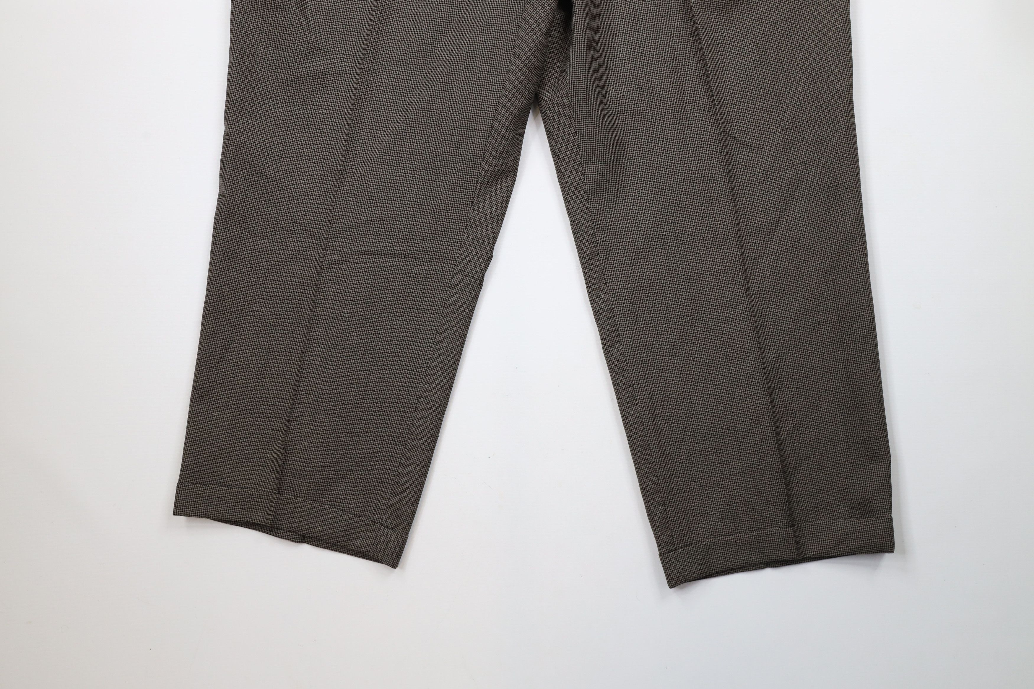 Vintage Vintage 90s Streetwear Houndstooth Wide Leg Chino Pants Size US 38 / EU 54 - 4 Thumbnail