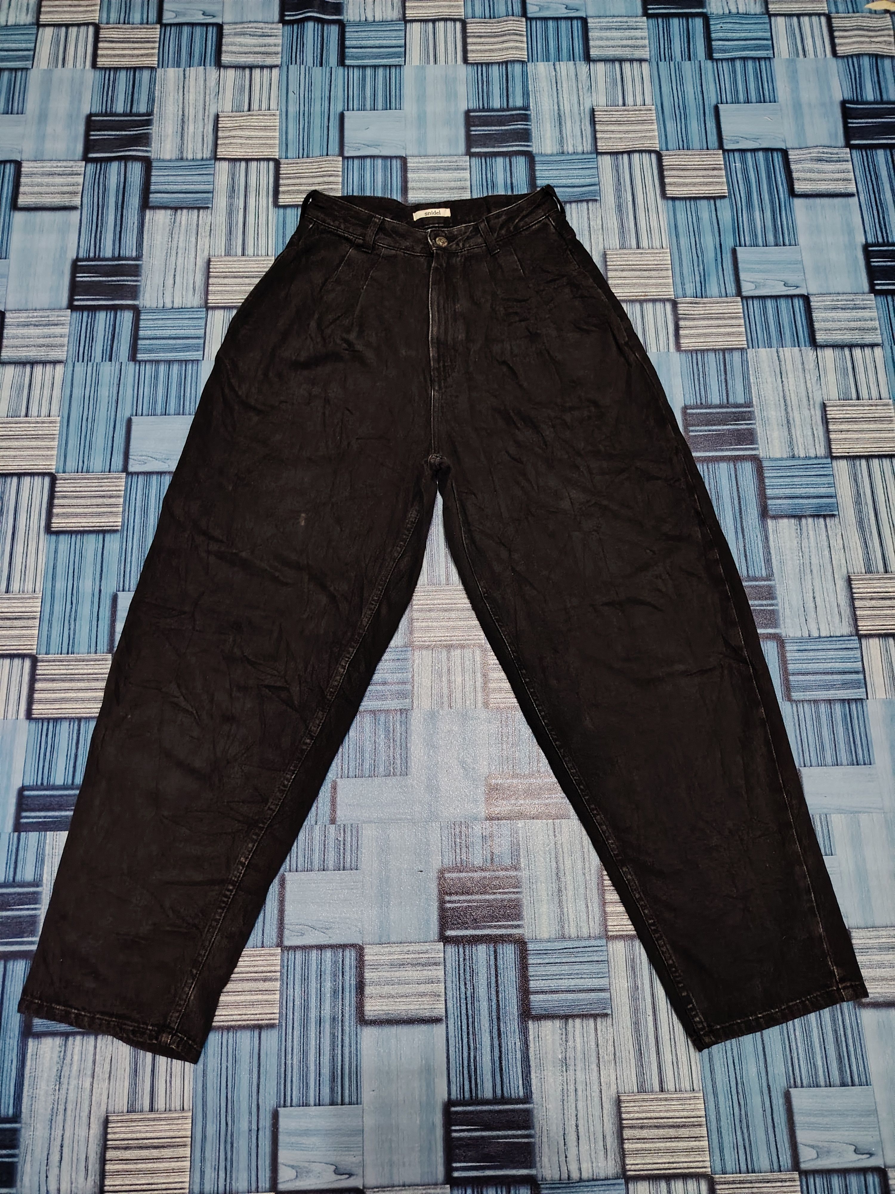 Japanese Brand Japanese Snidel Black Jeans Baggy Style Pants Size 26" / US 2 / IT 38 - 1 Thumbnail