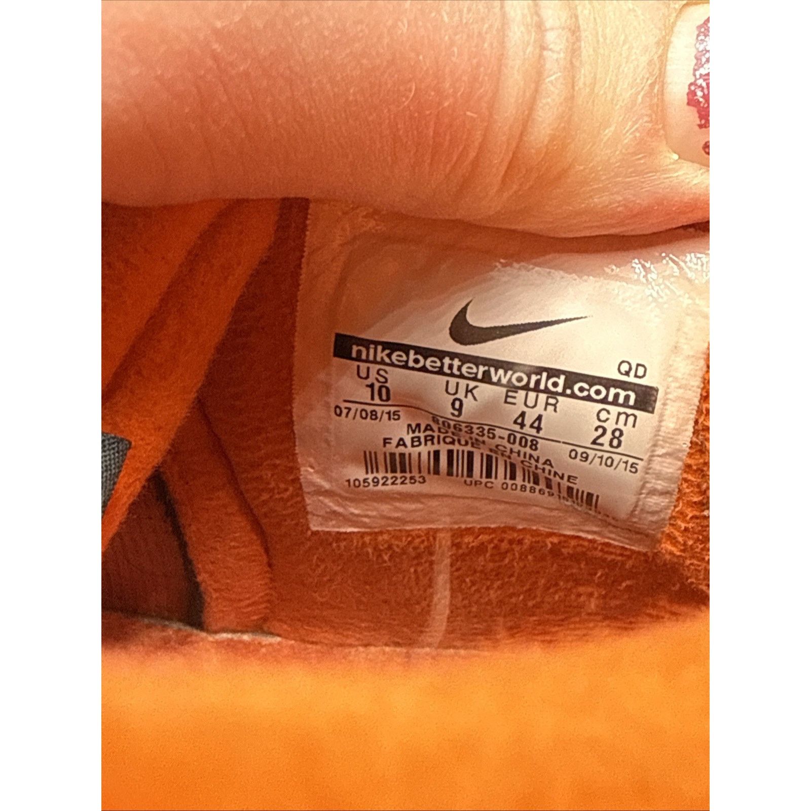 Nike Size 10 - Poler x Nike Dunk OMS High Dark Grey Orange Size US 10 / EU 43 - 3 Thumbnail