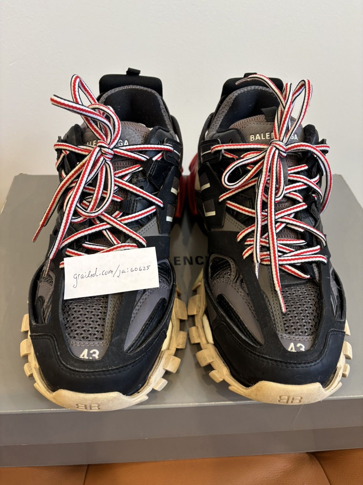 Balenciaga Balenciaga Track Runner Blk/Grey Size US 10 / EU 43 - 2 Thumbnail