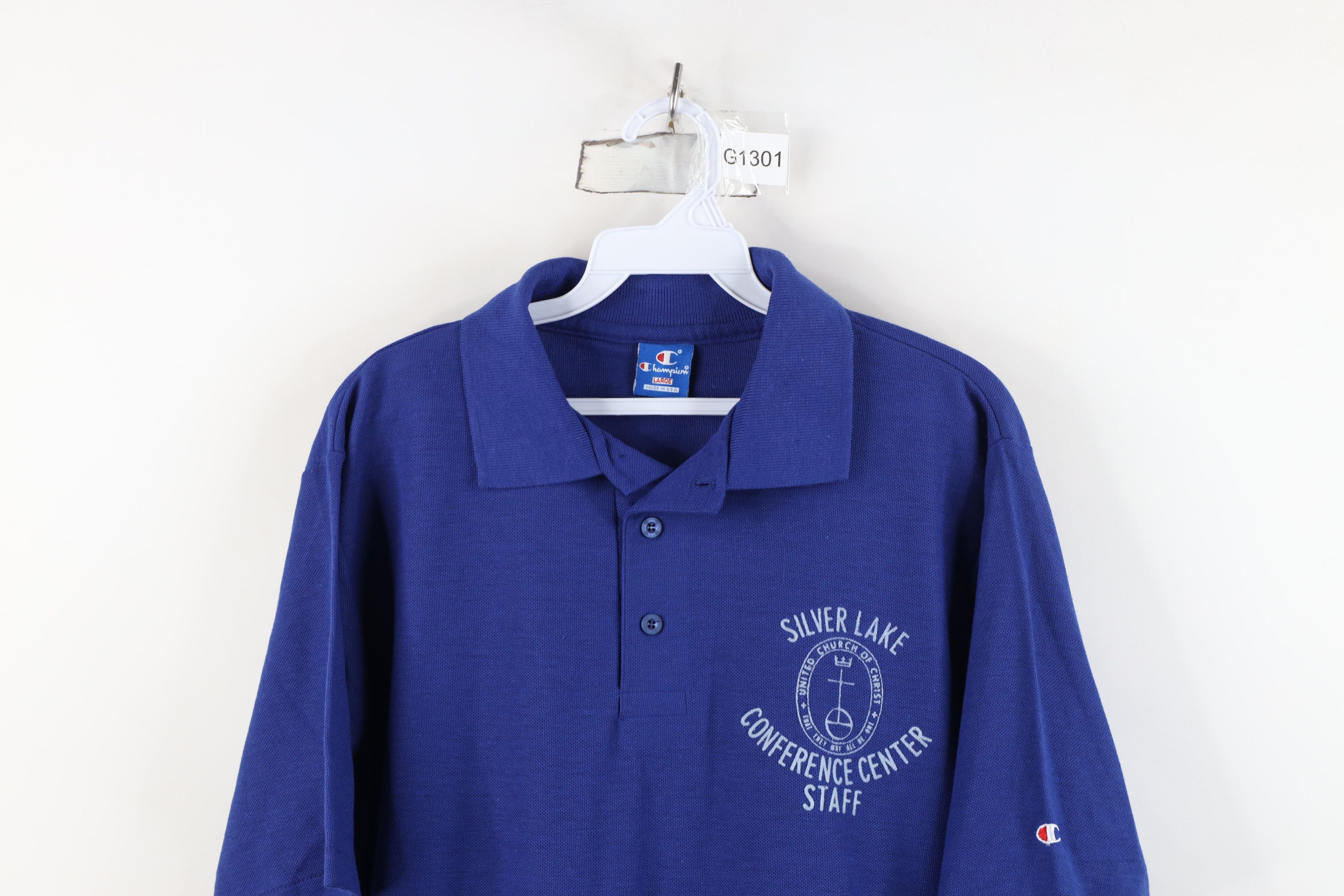 Champion Vintage 80s Champion of Christ Christian Golf Polo USA Size US L / EU 52-54 / 3 - 2 Thumbnail