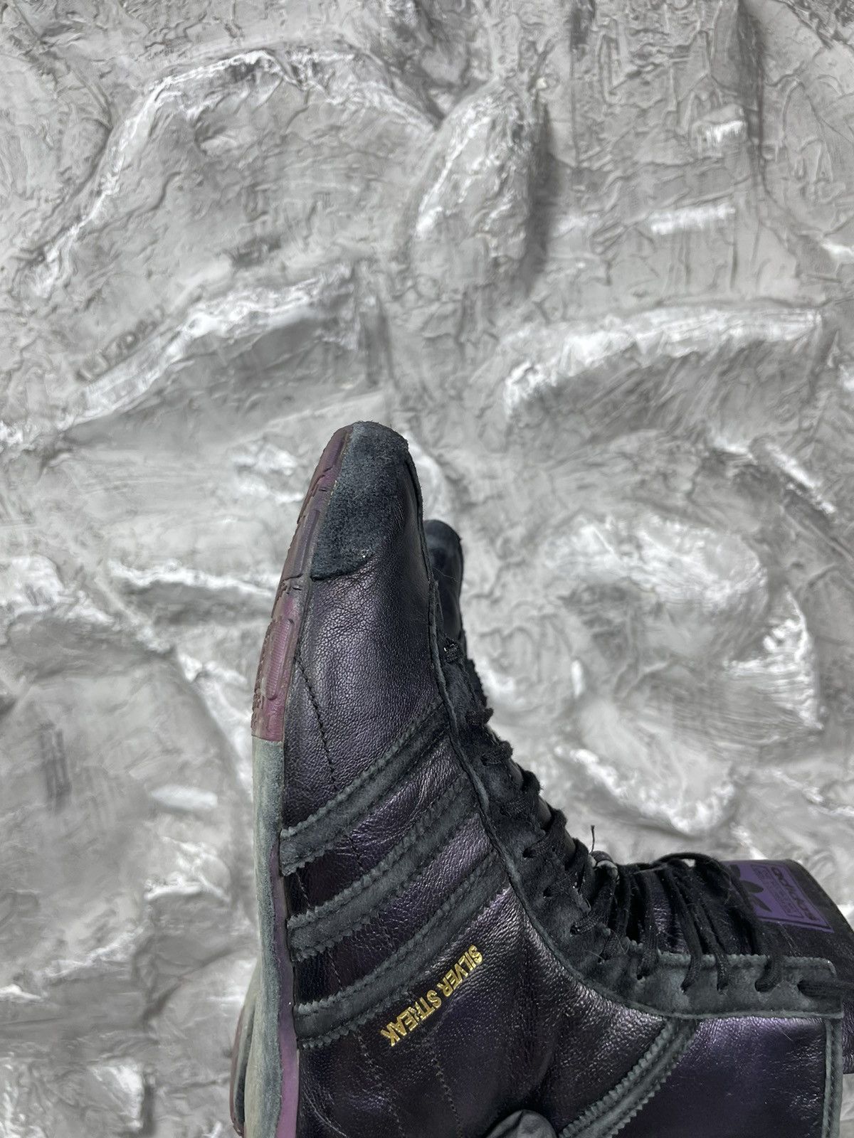 Adidas × Vintage Adidas Silver Streak Vntg Rare Moto Wrestling Box High Shoes Size US 6 / IT 36 - 11 Thumbnail