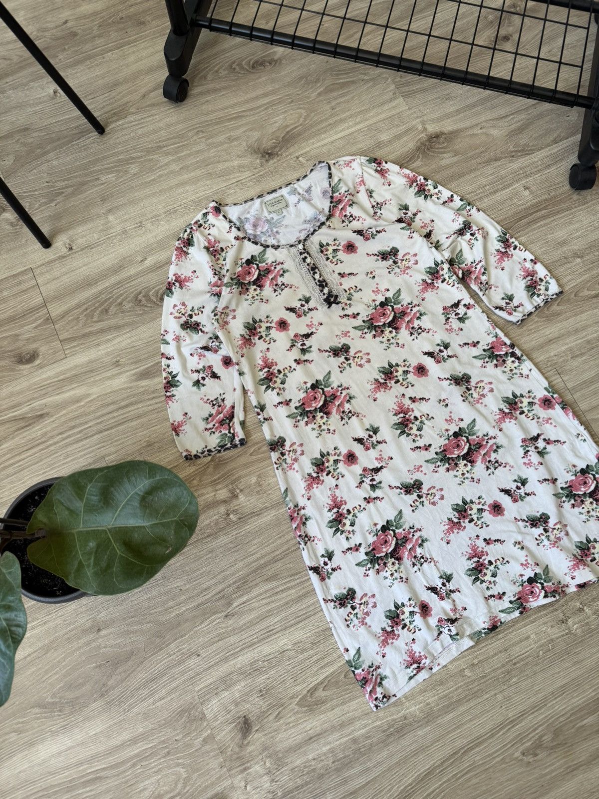 Designer Vintage + Vive Maria + Cute Floral Print Night Dress Size L / US 10 / IT 46 - 2 Thumbnail