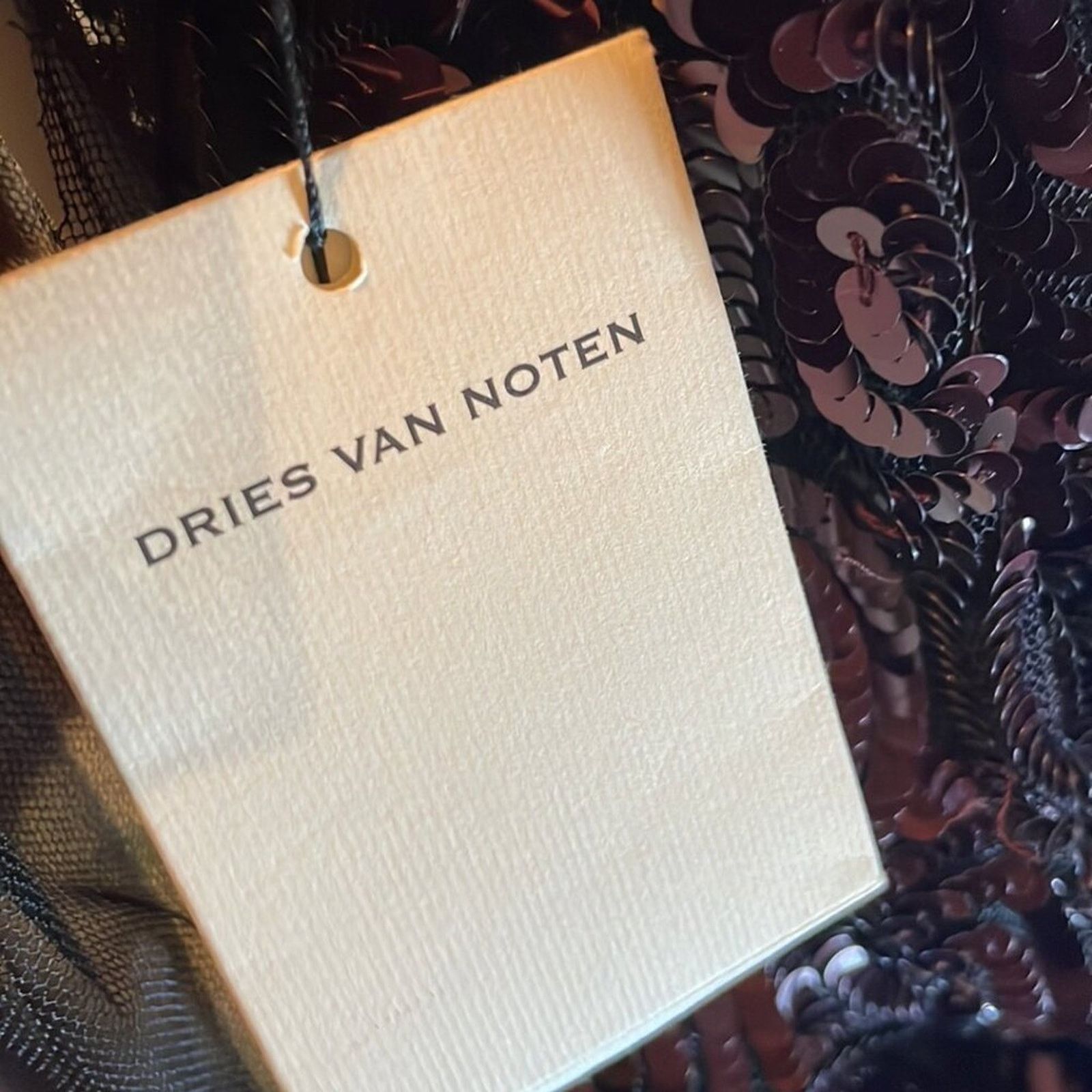 Dries Van Noten Dries Van Noten Carti net mesh purple sequins layered top Size S / US 4 / IT 40 - 8 Thumbnail