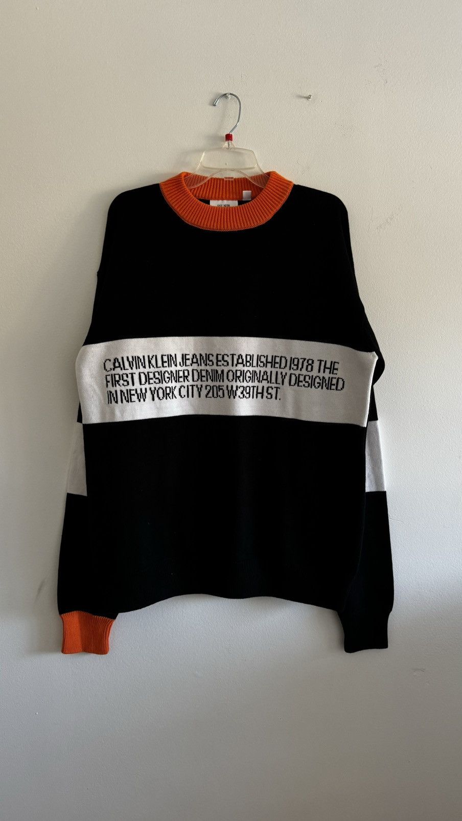 Calvin Klein × Calvin Klein 205W39NYC × Raf Simons Calvin Klein est. 1978 Sweater Size US L / EU 52-54 / 3 - 1 Thumbnail