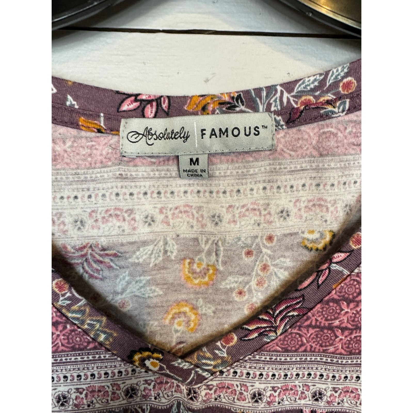 Other Absolutely Famous 3/4 Sleeve Top Women's Size Medium Size M / US 6-8 / IT 42-44 - 3 Thumbnail