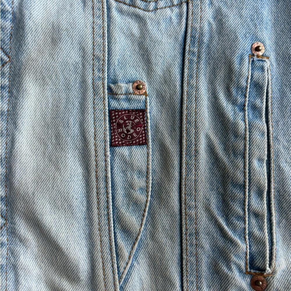 Designer Vintage 1990’s Blue Rodeo Denim Vest Size L / US 10 / IT 46 - 3 Thumbnail