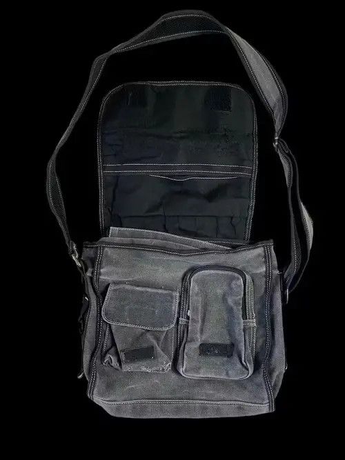 Japanese Brand × Vintage Japanese Vintage Denim Faded Utility Messenger Bag Size ONE SIZE - 4 Thumbnail