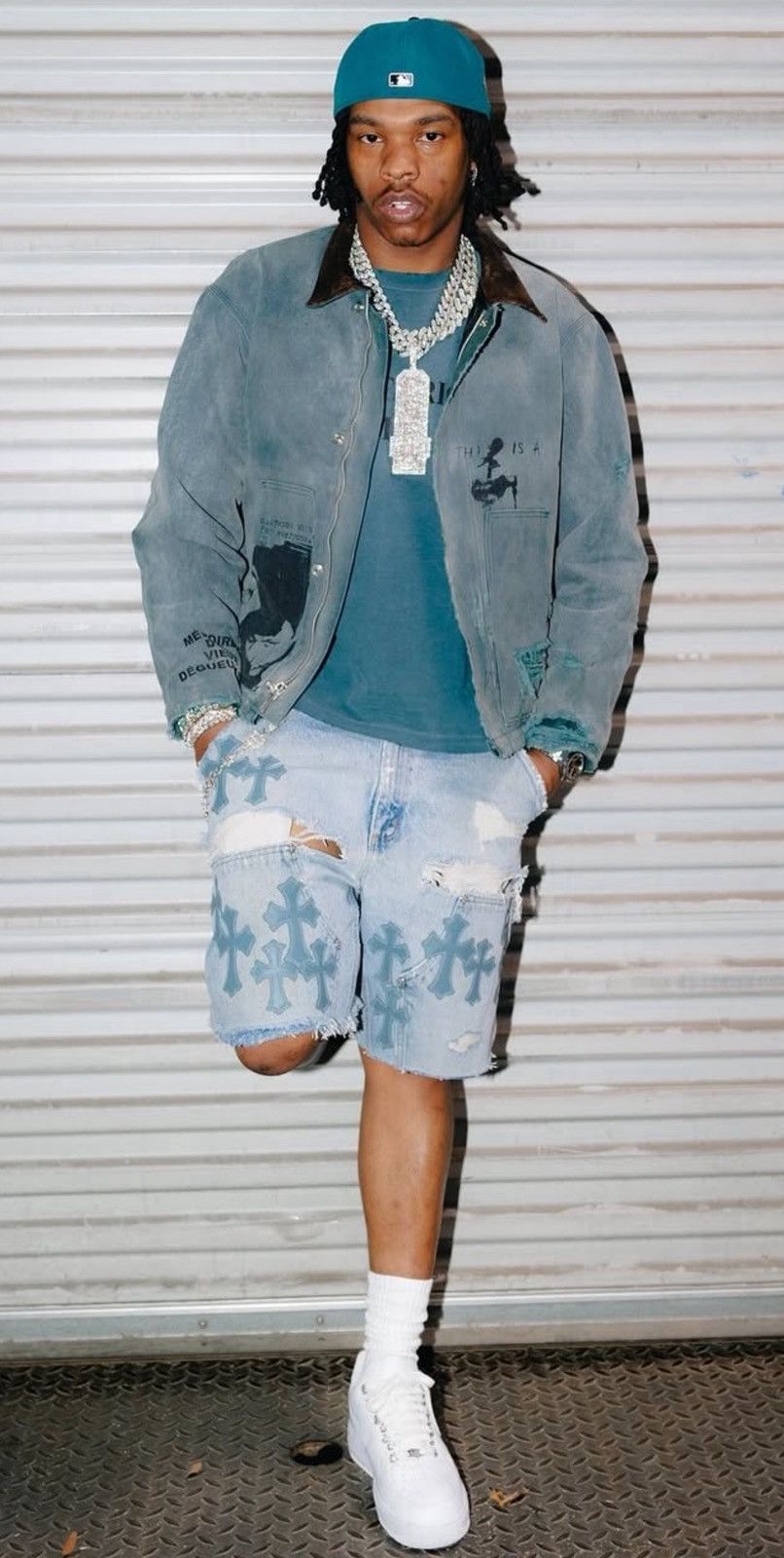 Enfants Riches Deprimes DISTRESSED PRINT DENIM JACKET Size US XL / EU 56 / 4 - 4 Thumbnail