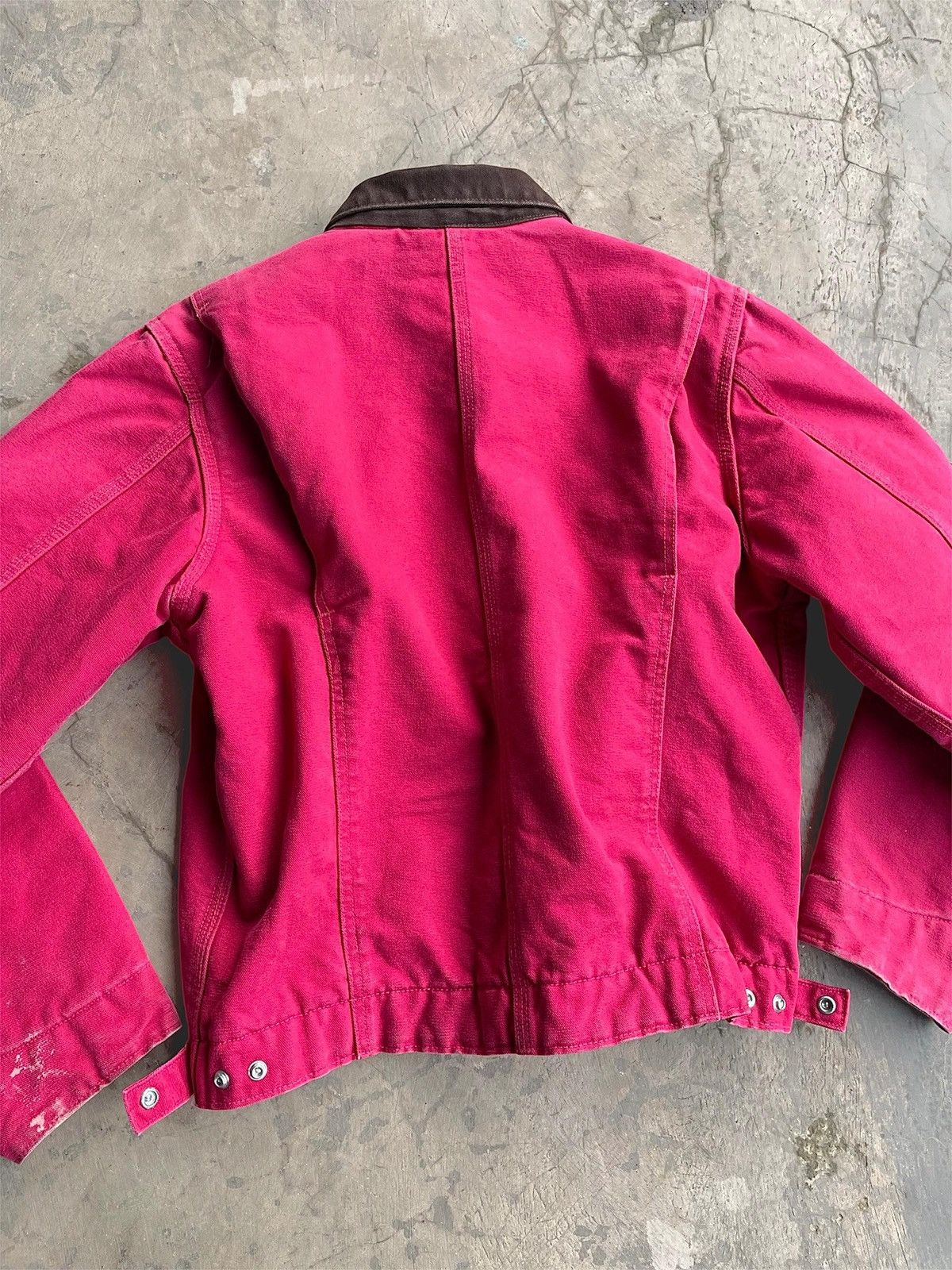 Carhartt Faded Secarlet Vintage Carhartt Detroit Jacket WJ097-SCA Size US L / EU 52-54 / 3 - 6 Thumbnail