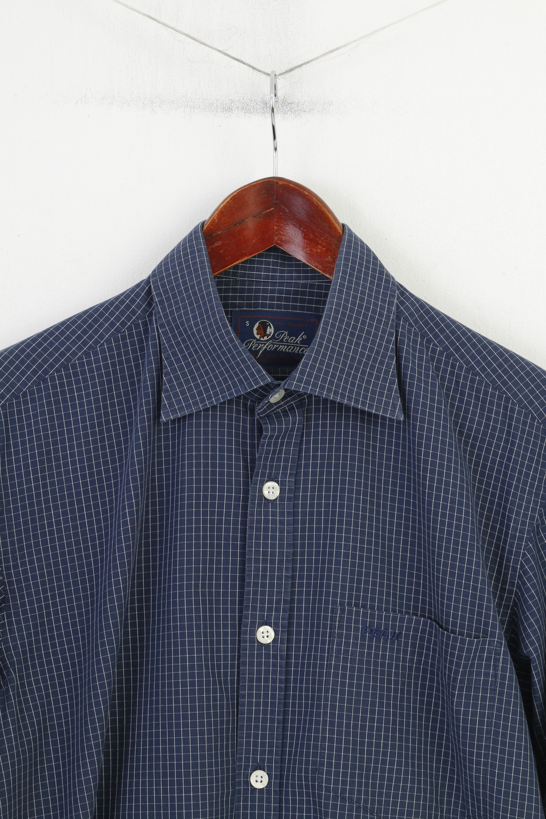 Peak Performance Peak Performance Men S Casual Shirt Blue Cotton 11172 Size US S / EU 44-46 / 1 - 3 Thumbnail