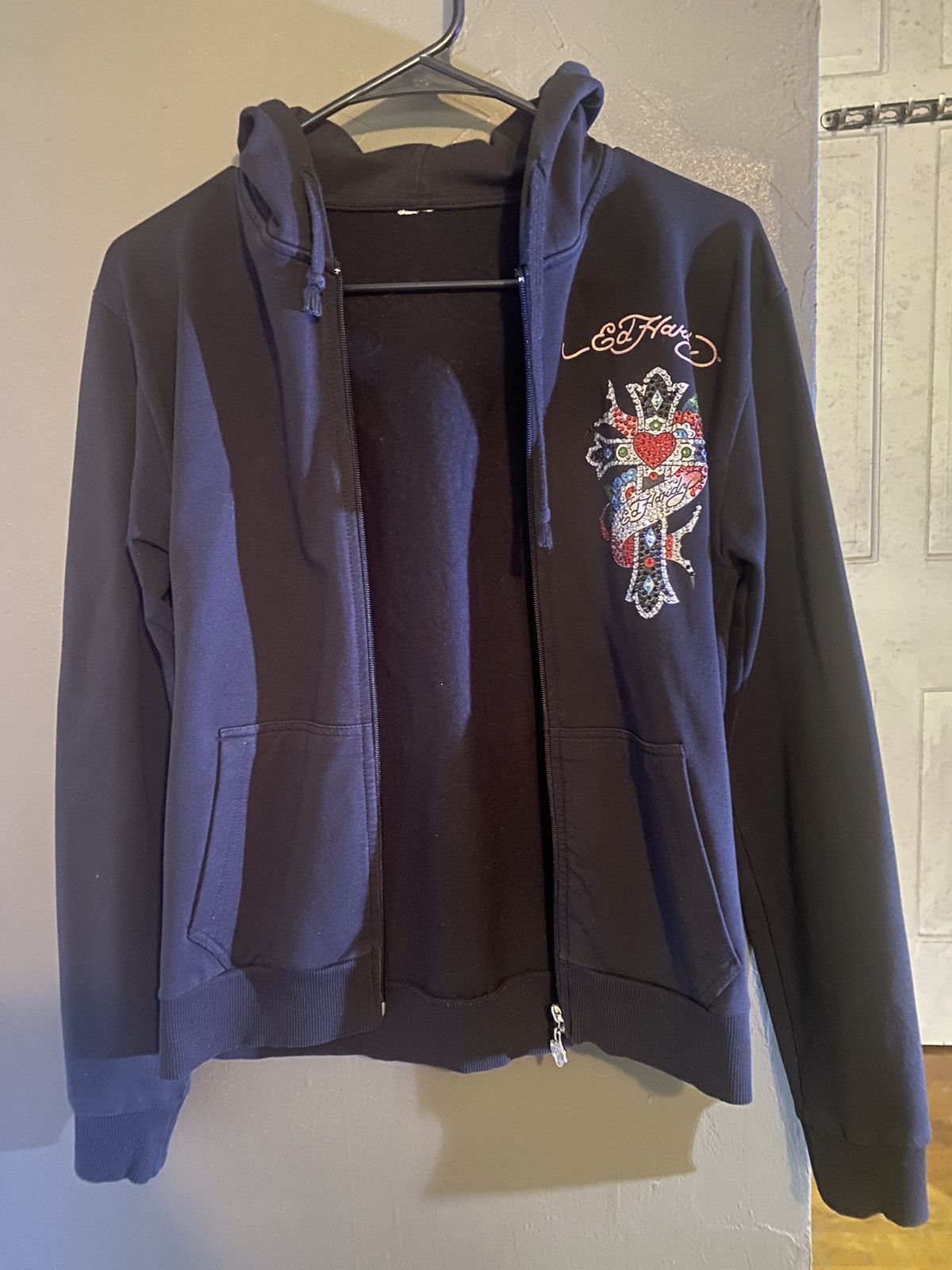 Ed Hardy × Vintage Vintage Ed Hardy Zip Jacket Size US S / EU 44-46 / 1 - 2 Thumbnail