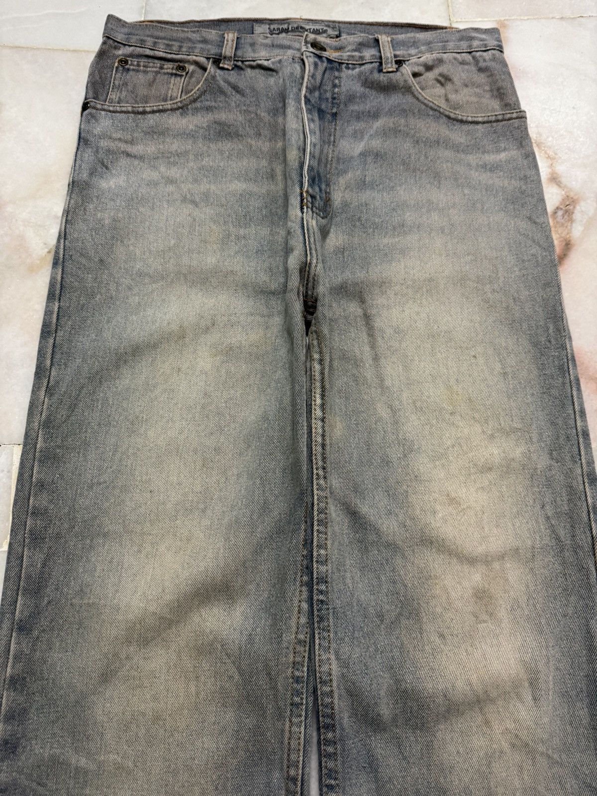 Japanese Brand 💥SICK 90s GARAM DEBUTANT STRAIGHT CUT JEANS MUDMAX JEANS Size US 30 / EU 46 - 4 Thumbnail