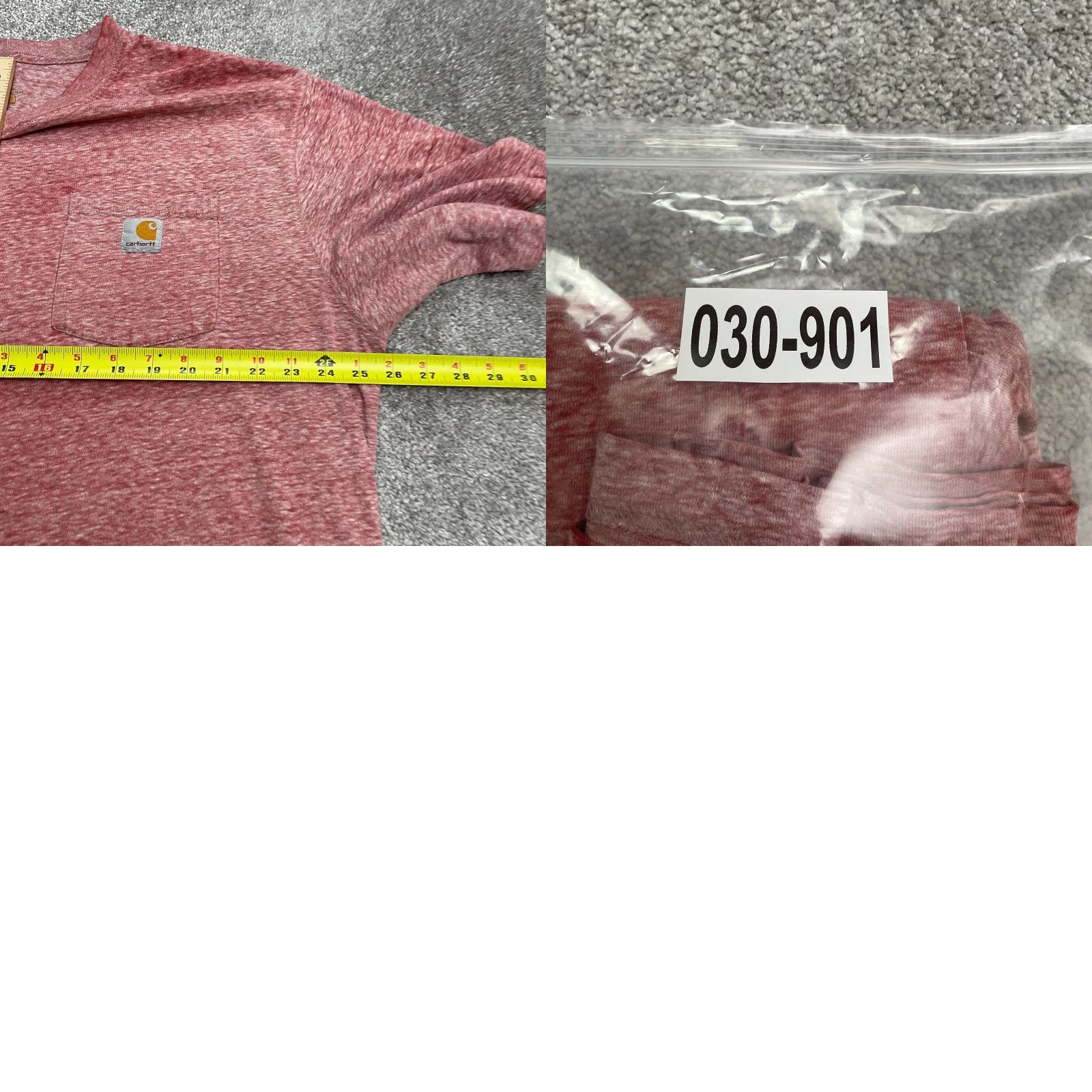 Carhartt Carhartt K87 Original Fit T-Shirt Mens XL Red Crew Neck Short Sleeve Pocket Tee Size US XL / EU 56 / 4 - 9 Thumbnail