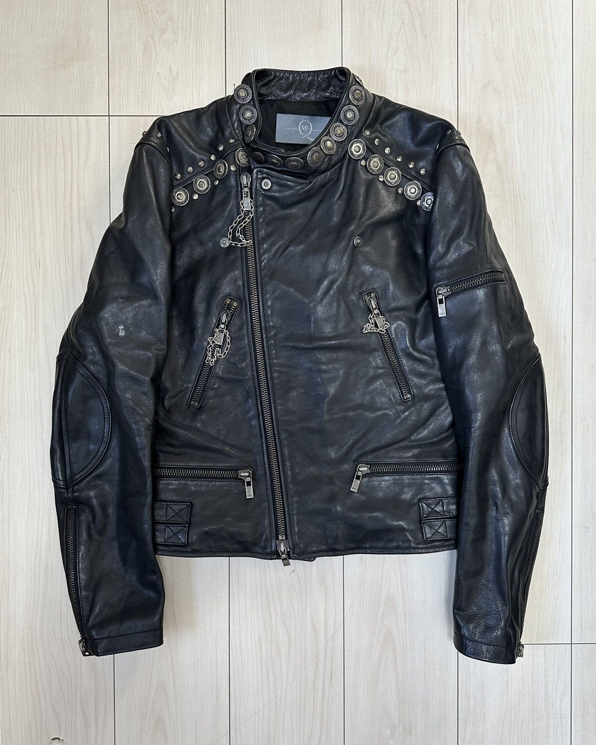 Alexander McQueen × MCQ Alexander McQueen Motorcycle Leather Jacket Size US S / EU 44-46 / 1 - 1 Thumbnail
