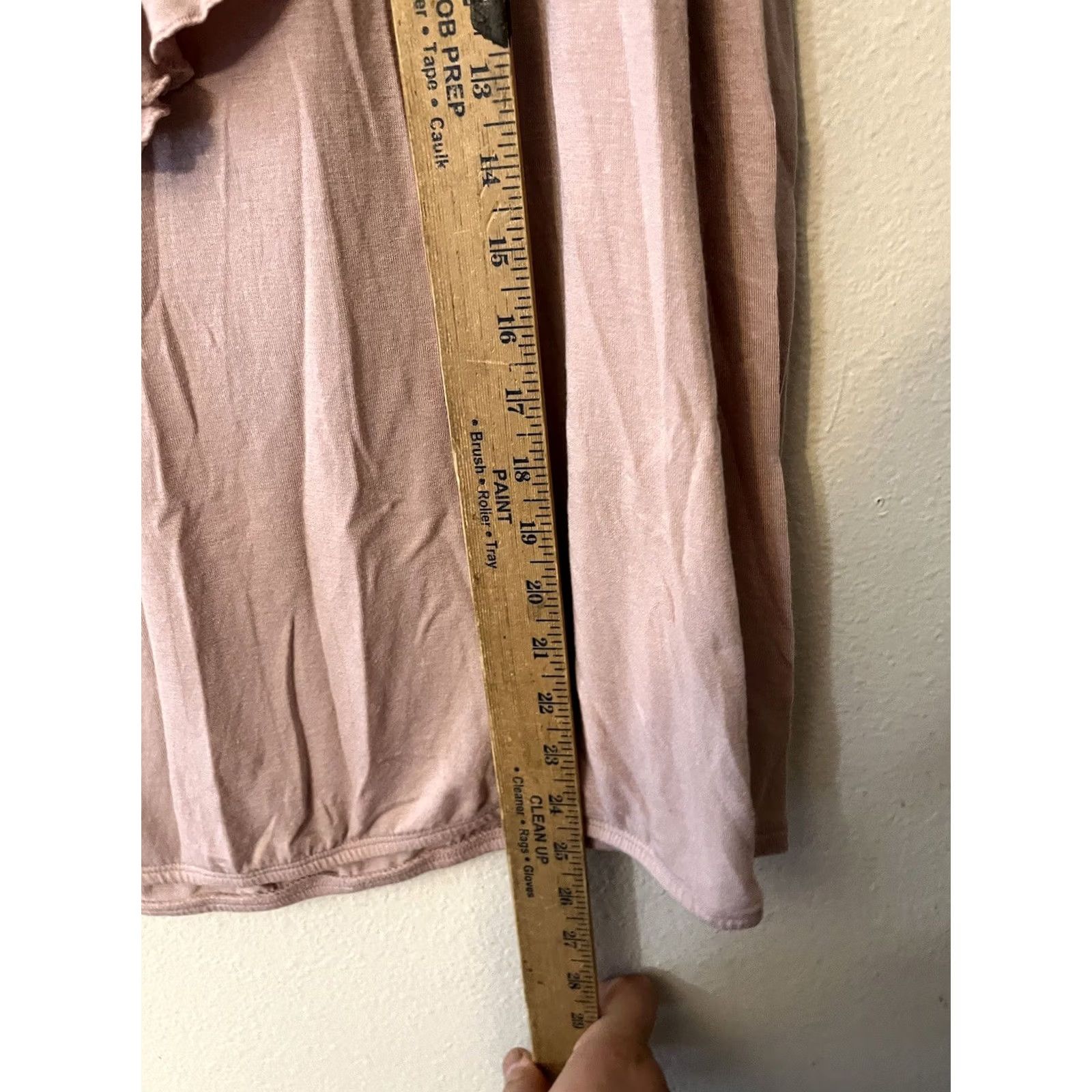 Express Express Blouse Pink V-Neck Long Sleeve Ruffle Top Shirt Size L Womens Size L / US 10 / IT 46 - 4 Thumbnail