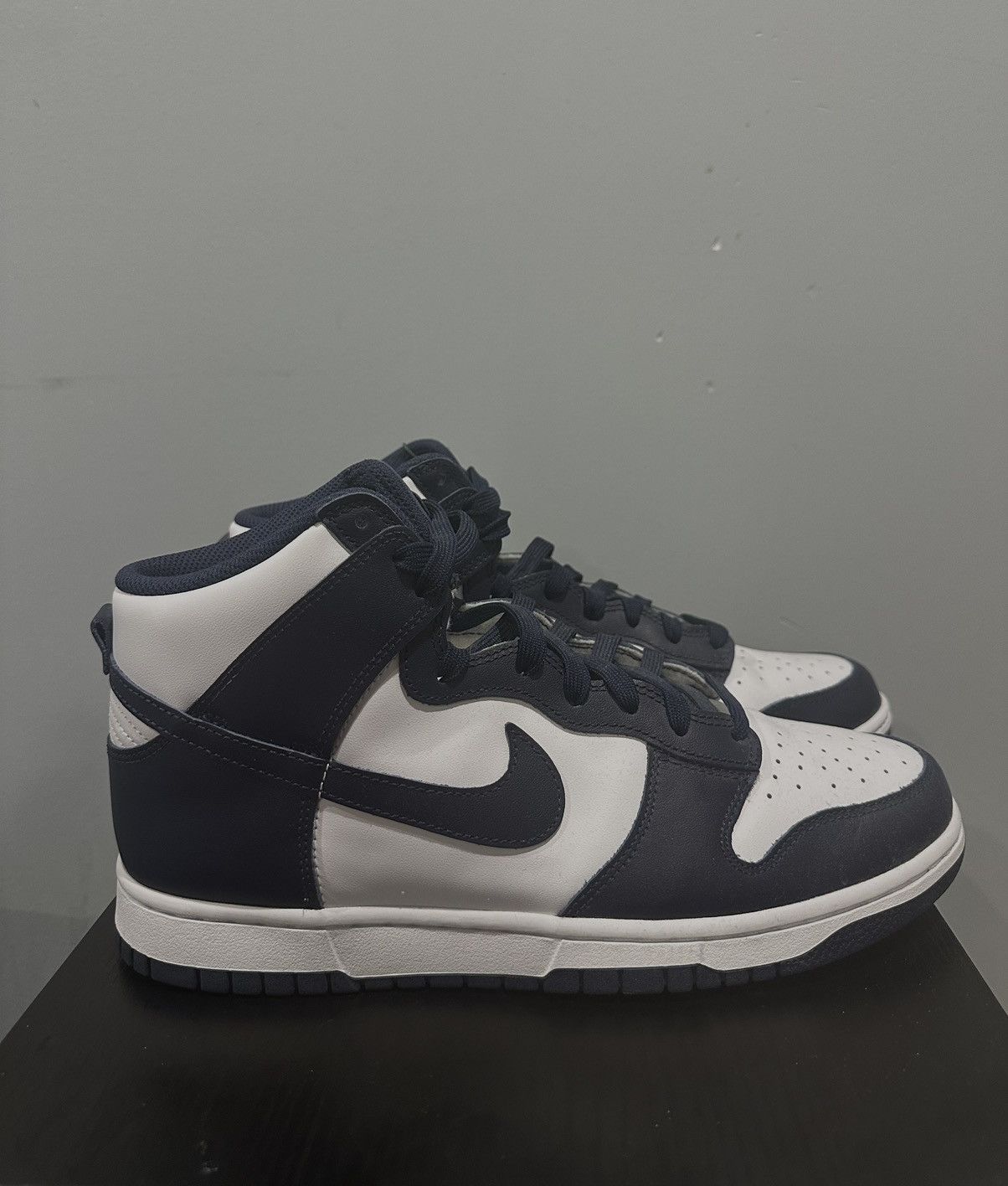 Nike Nike Dunk High midnight navy Size US 10 / EU 43 - 5 Thumbnail