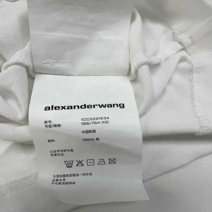 Alexander Wang Alexander Wang White Short Sleeve T-Shirt - Size XS / US 0-2 / IT 36-38 - 4 Thumbnail