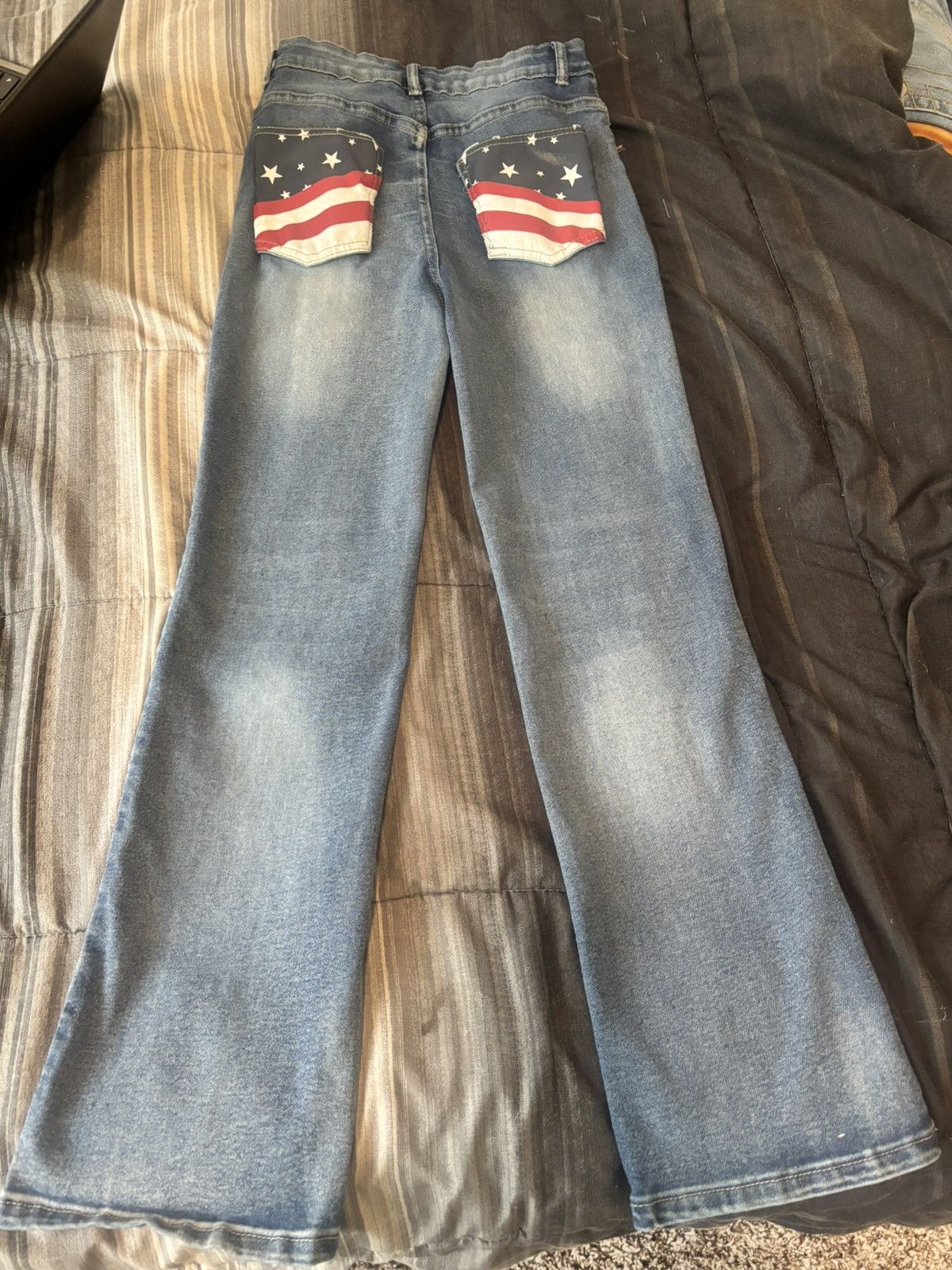 Other American Flag on Pockets Jeans Size 24" / US 00 / IT 34 - 3 Thumbnail