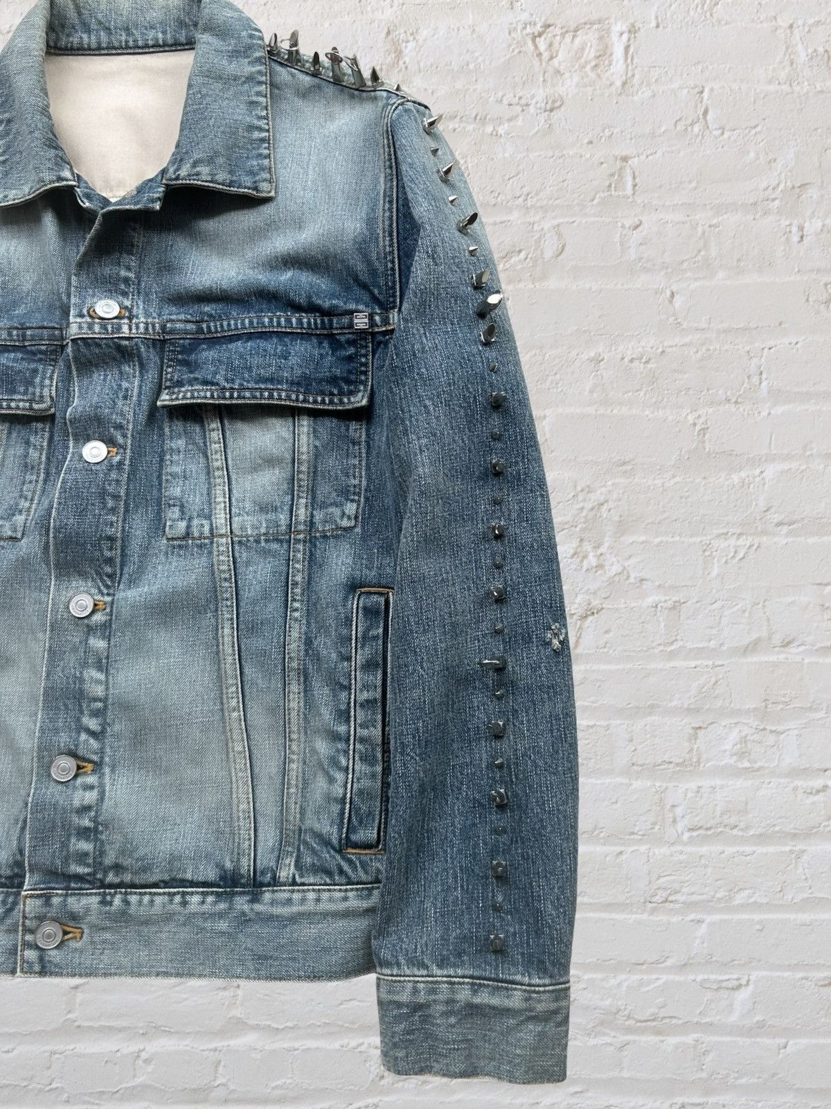 Givenchy GIVENCHY Studded Denim Jacket by Matthew M. Williams S Size US S / EU 44-46 / 1 - 7 Thumbnail