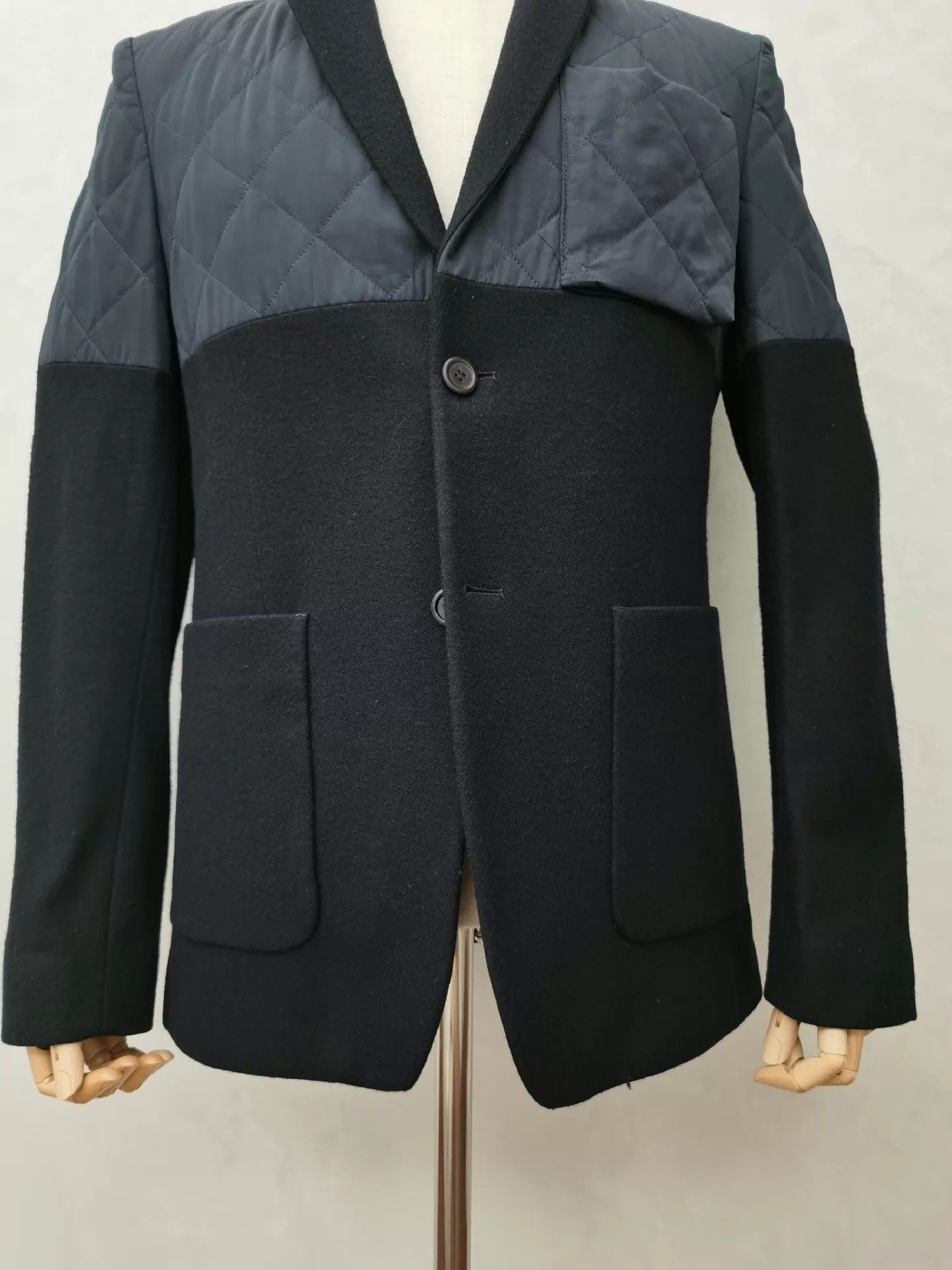 Melindagloss MELINDAGLOSS 100% Wool Color Blocked Coat Size 46 Size US S / EU 44-46 / 1 - 3 Thumbnail