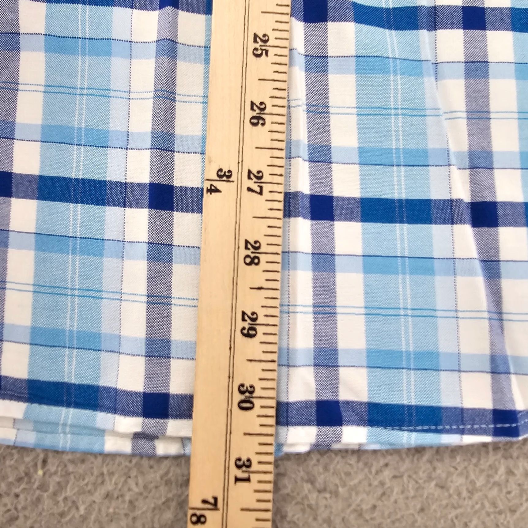 Gap GAP Shirt Mens XL Blue Check Knit Casual Button Up Long Sleeve Cotton Size US XL / EU 56 / 4 - 7 Thumbnail