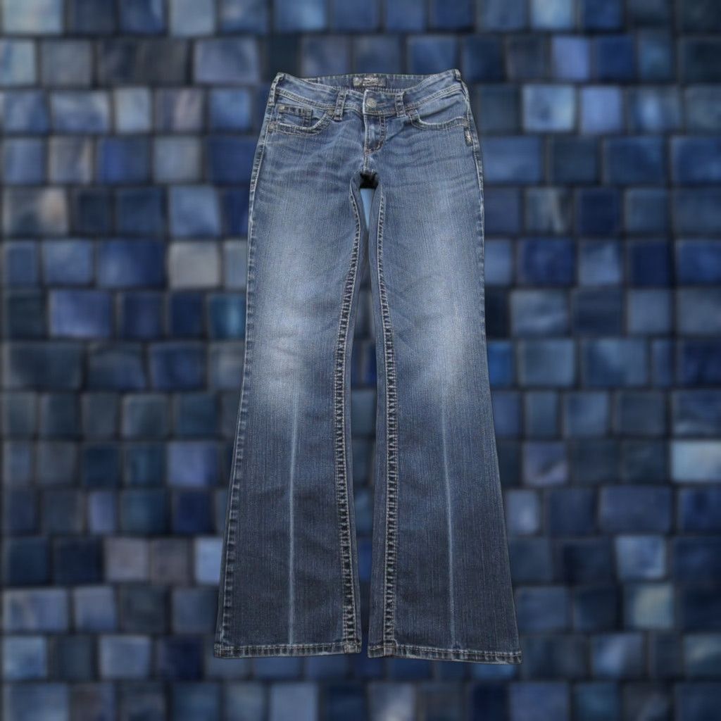 Silver Jeans Co. Vtg Silver Jeans Suki Surplus Bootcut Denim Jeans Women 28x32 Blue Pocketed Size 28" / US 6 / IT 42 - 1 Thumbnail