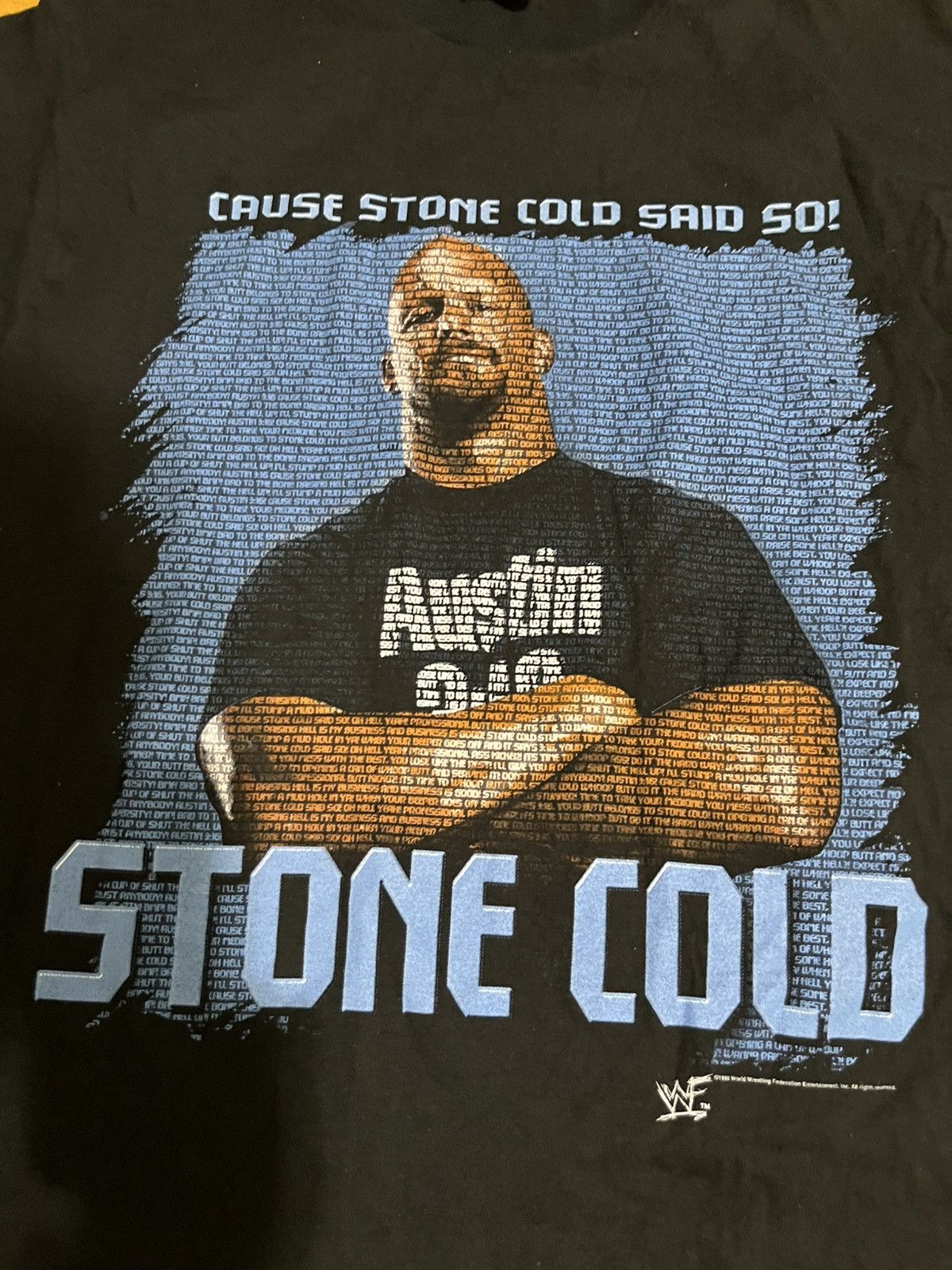 Vintage Vintage 1999 WWF Steve Austin Cause Stone Cold Said So Size US M / EU 48-50 / 2 - 4 Thumbnail