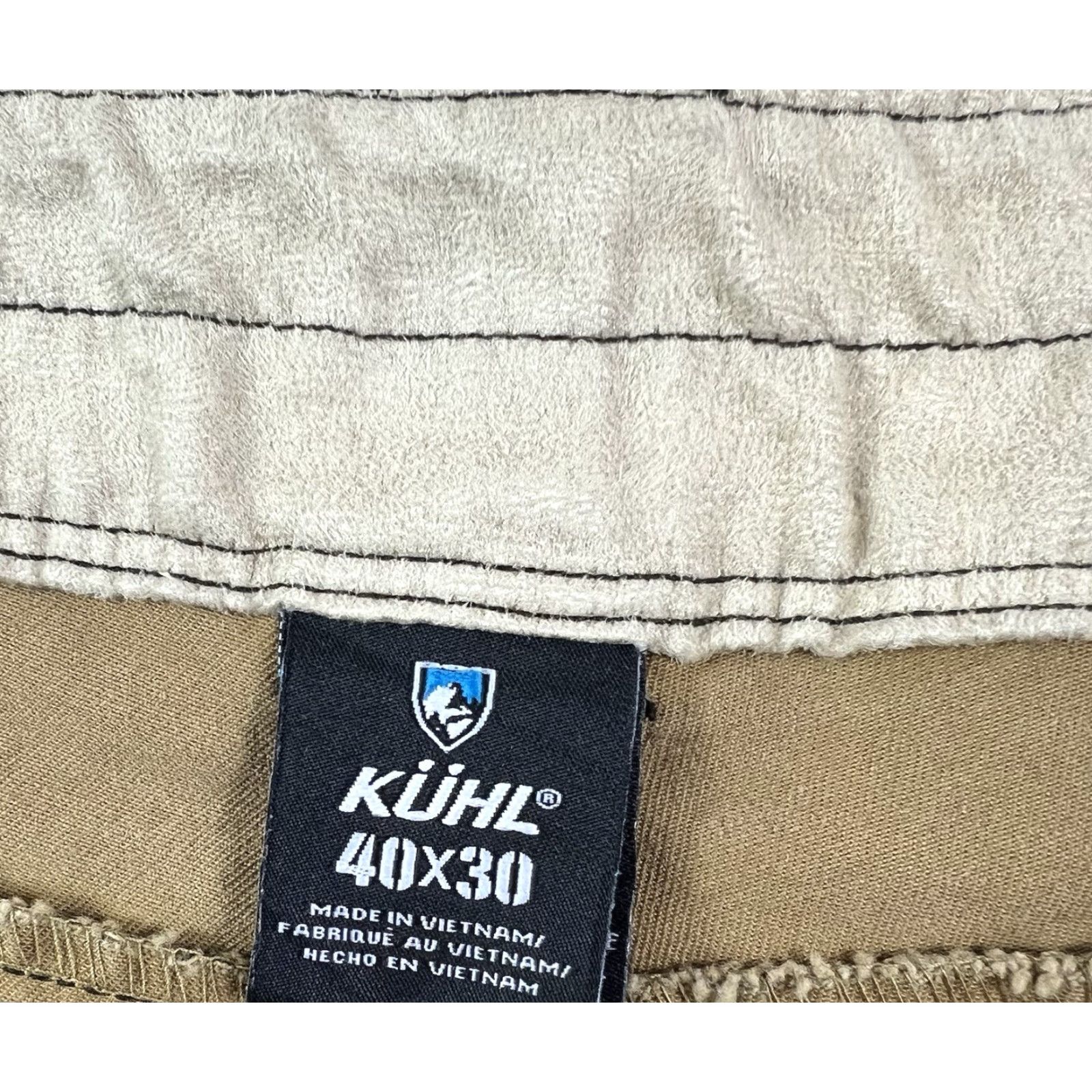 Vintage VINTAGE KÜHL Rydr Mens Pants 40x28 Brown Straight Leg 5-Pocket Logo Hiking Outdoor Size US 40 / EU 56 - 3 Thumbnail