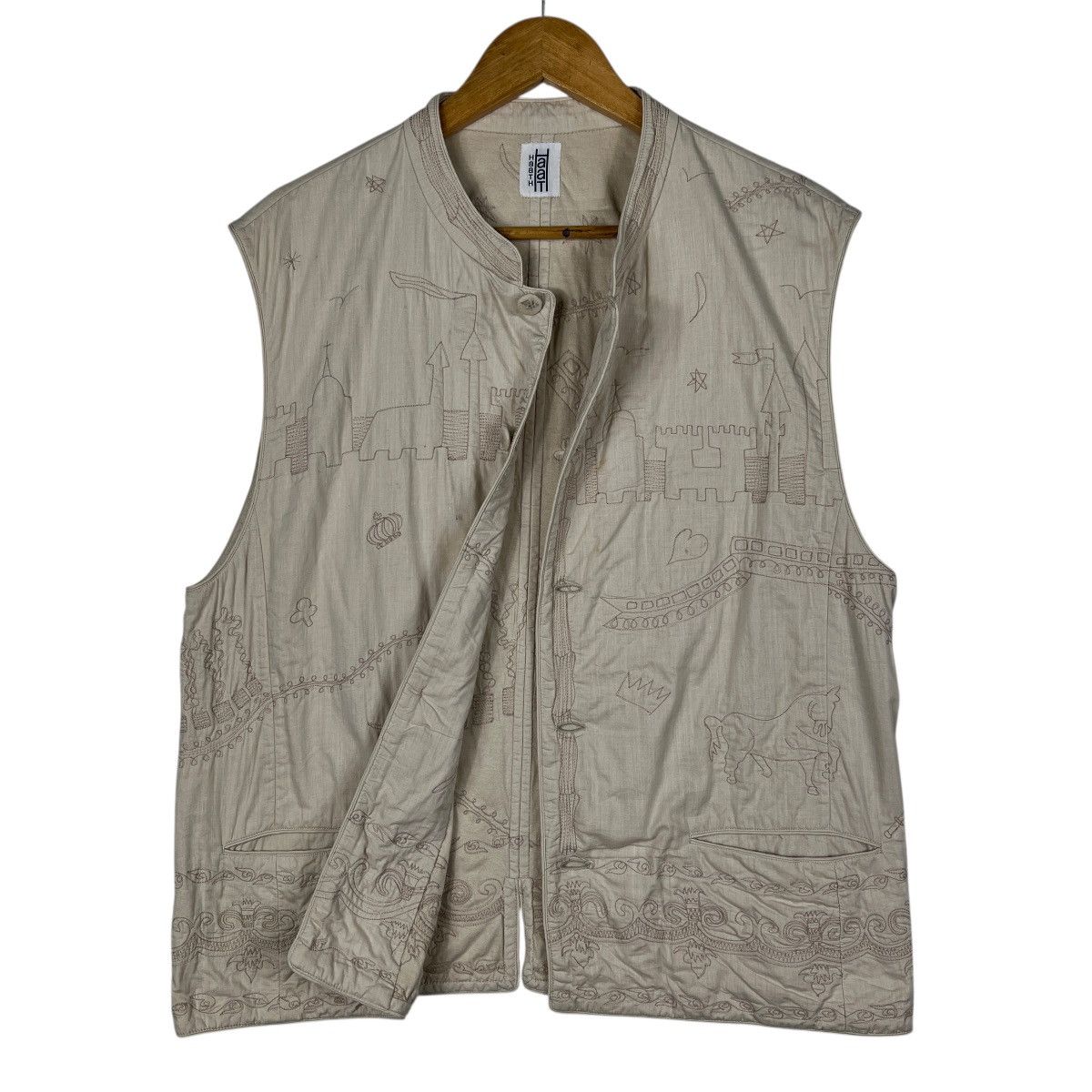 Issey Miyake 🔥 Haath Issey Miyake Primetive Embroidery Vest Size US M / EU 48-50 / 2 - 1 Thumbnail