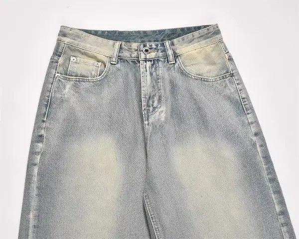 Japanese Brand Kagawa x Akai Washed distressed loose straight jeans Size US 32 / EU 48 - 3 Thumbnail