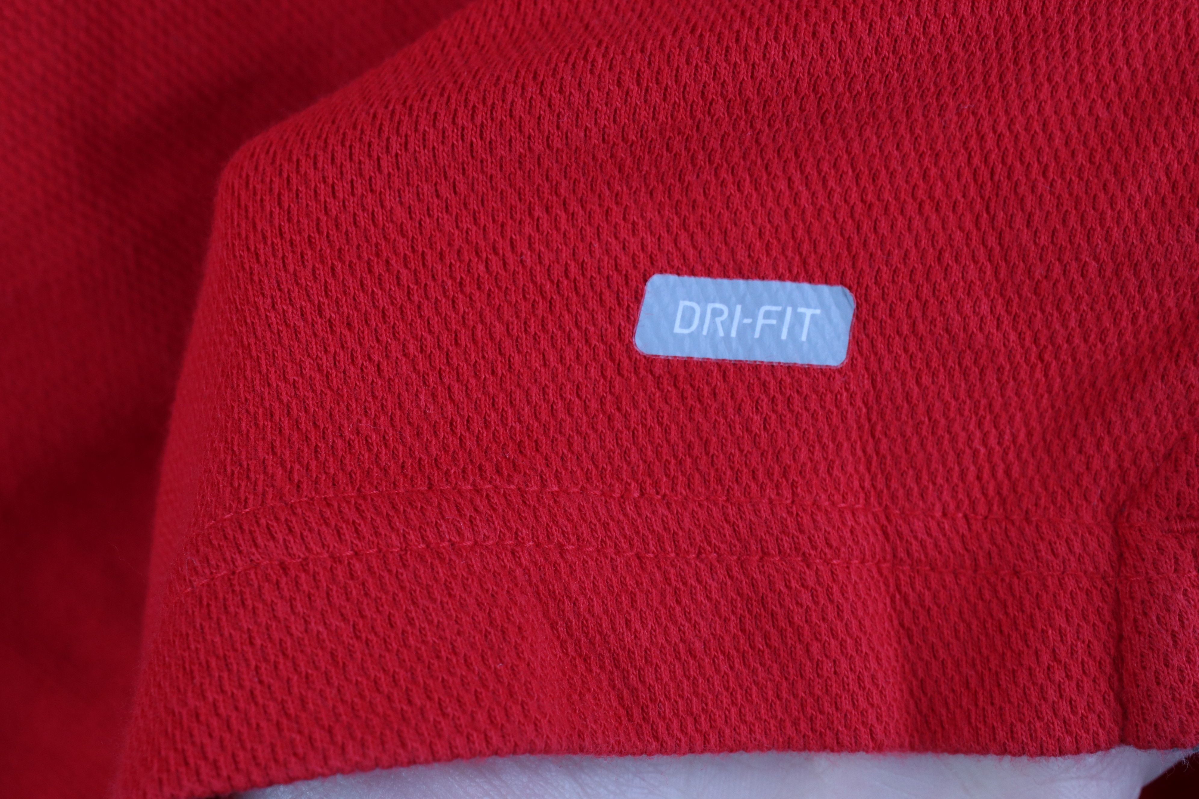 Nike Vintage Nike Knit Ohio State University Golf Polo Shirt Red Size US L / EU 52-54 / 3 - 9 Thumbnail
