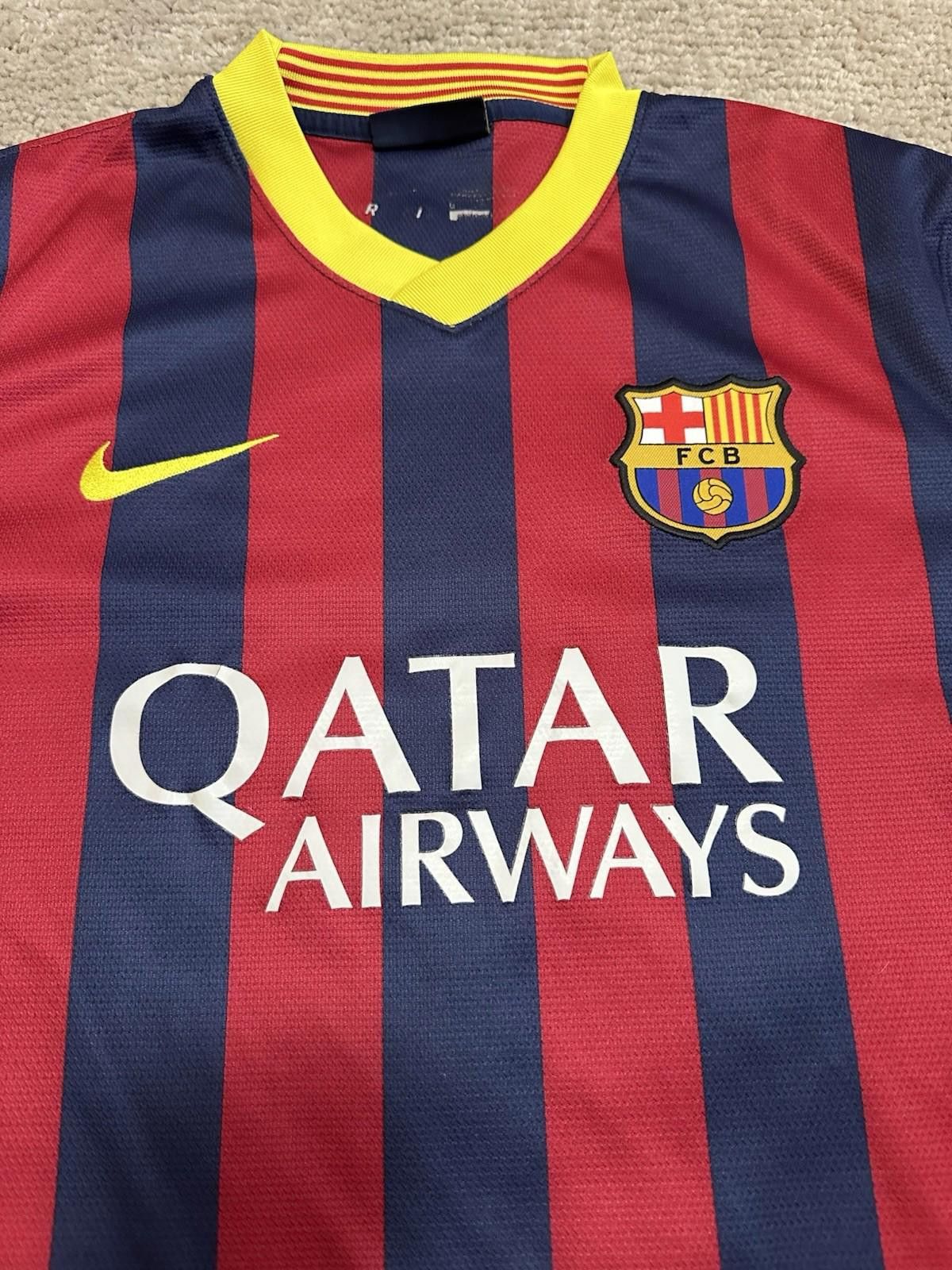 Nike Nike Barcelona 2013/14 Home Football Shirt Soccer Jersey Size US M / EU 48-50 / 2 - 4 Thumbnail