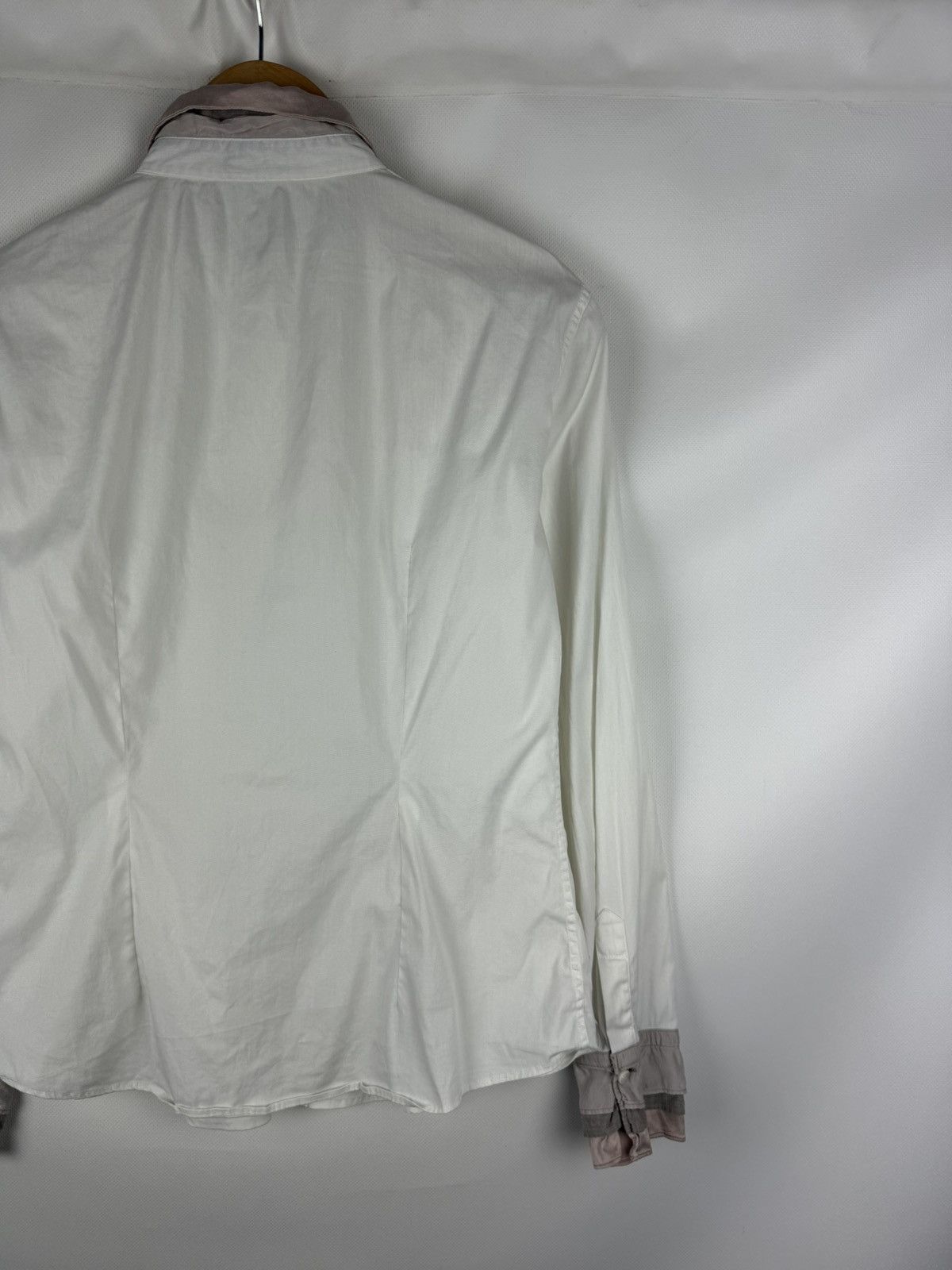 Brunello Cucinelli Brunello Cucinelli Long Sleeve Button Up Cotton / Silk Shirt Size M / US 6-8 / IT 42-44 - 16 Thumbnail