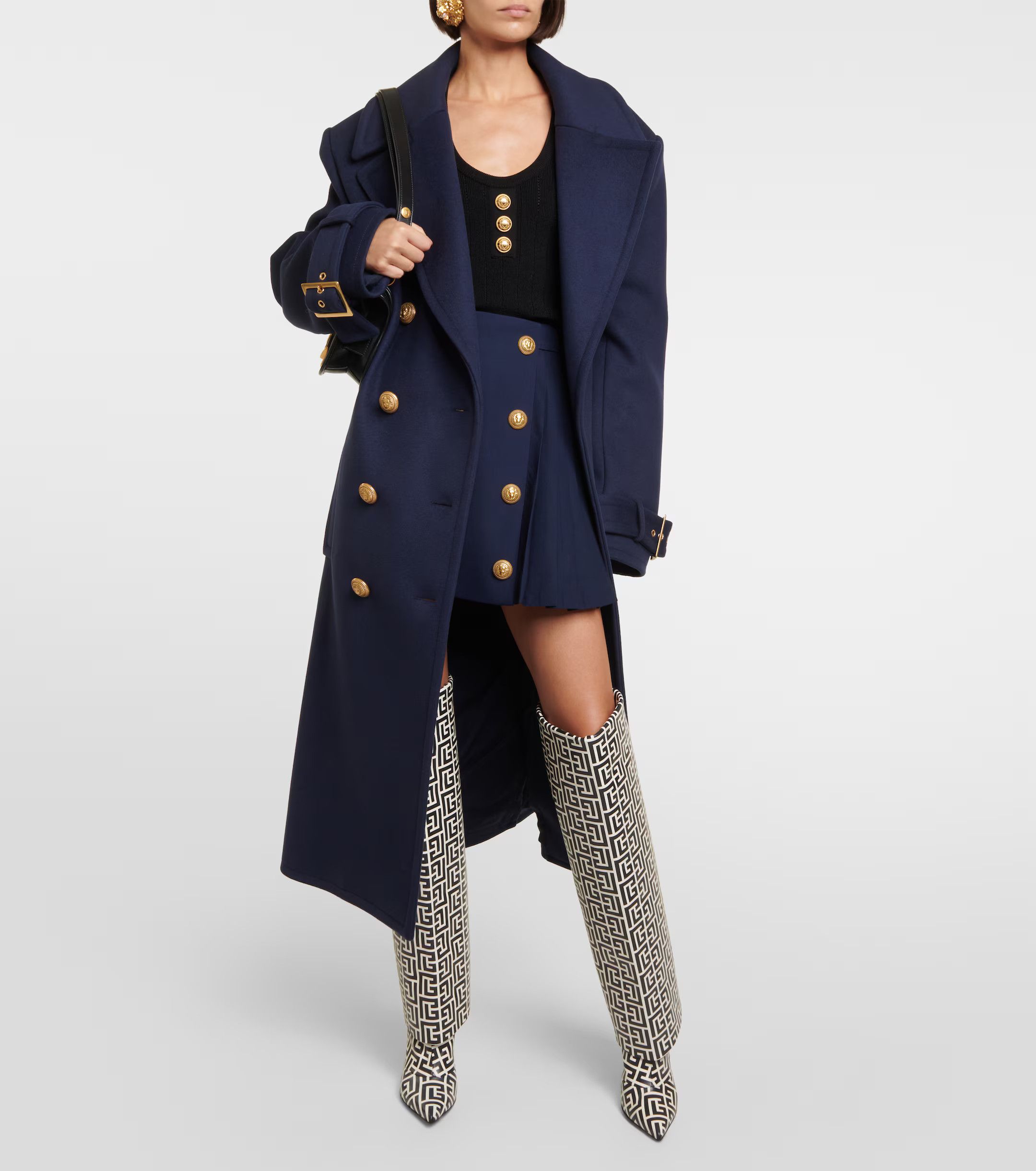 Balmain o1y0625 Boots in Black/White Size US 7 / IT 37 - 5 Thumbnail