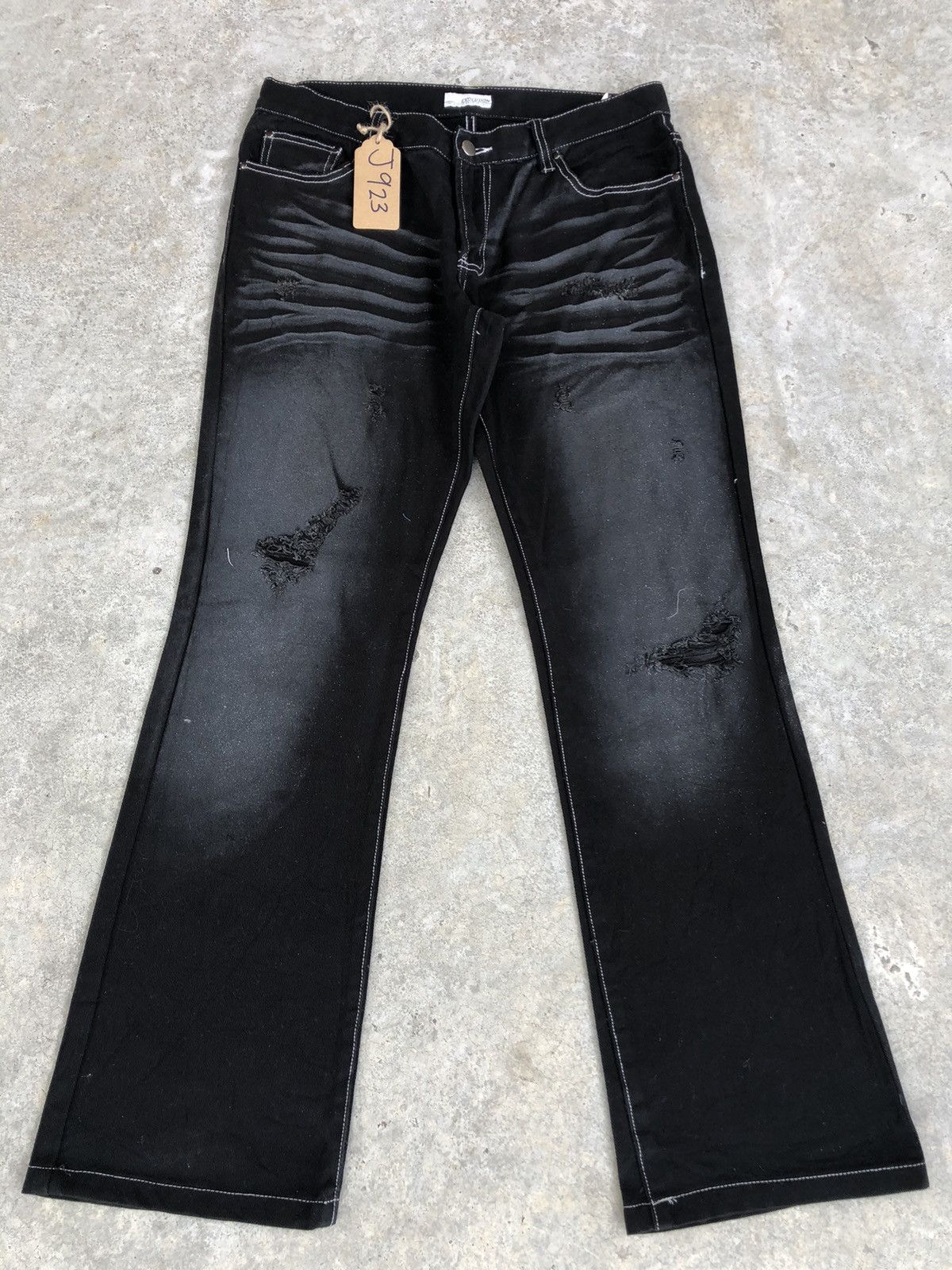If Six Was Nine Japanese Evolution Flared Jeans Distressed Jeans Size US 32 / EU 48 - 1 Thumbnail