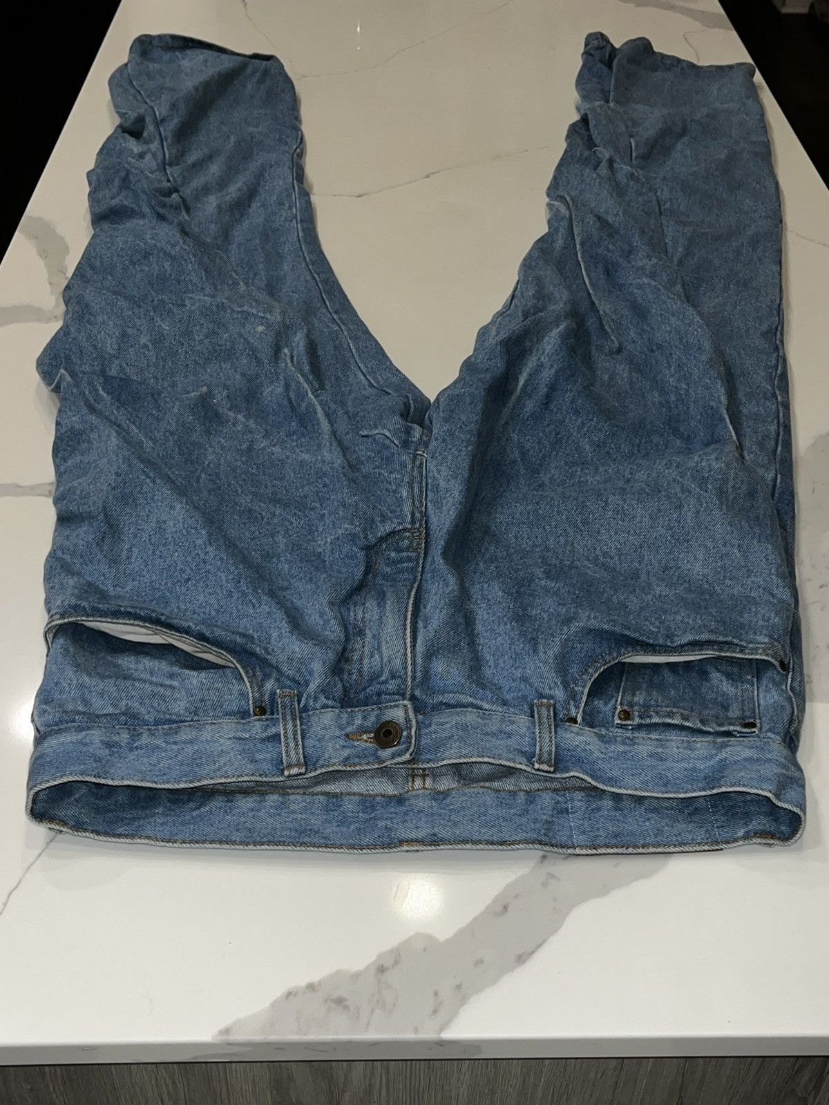 Y/Project Y/Project Distorted Baggy Denim Jeans Size US 32 / EU 48 - 6 Thumbnail