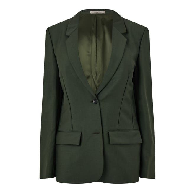 Bottega Veneta Bottega Veneta Regular Fit Blazer in Green Size S / US 4 / IT 40 - 1 Thumbnail