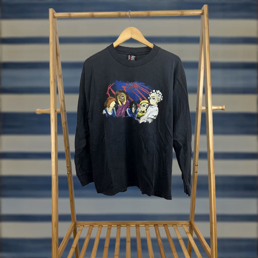 Thrasher VTG Giant Band T-Shirt Long Sleeve XL Black Mens Distressed Cartoon Animated Korn Concept Size US XL / EU 56 / 4 - 1 Thumbnail