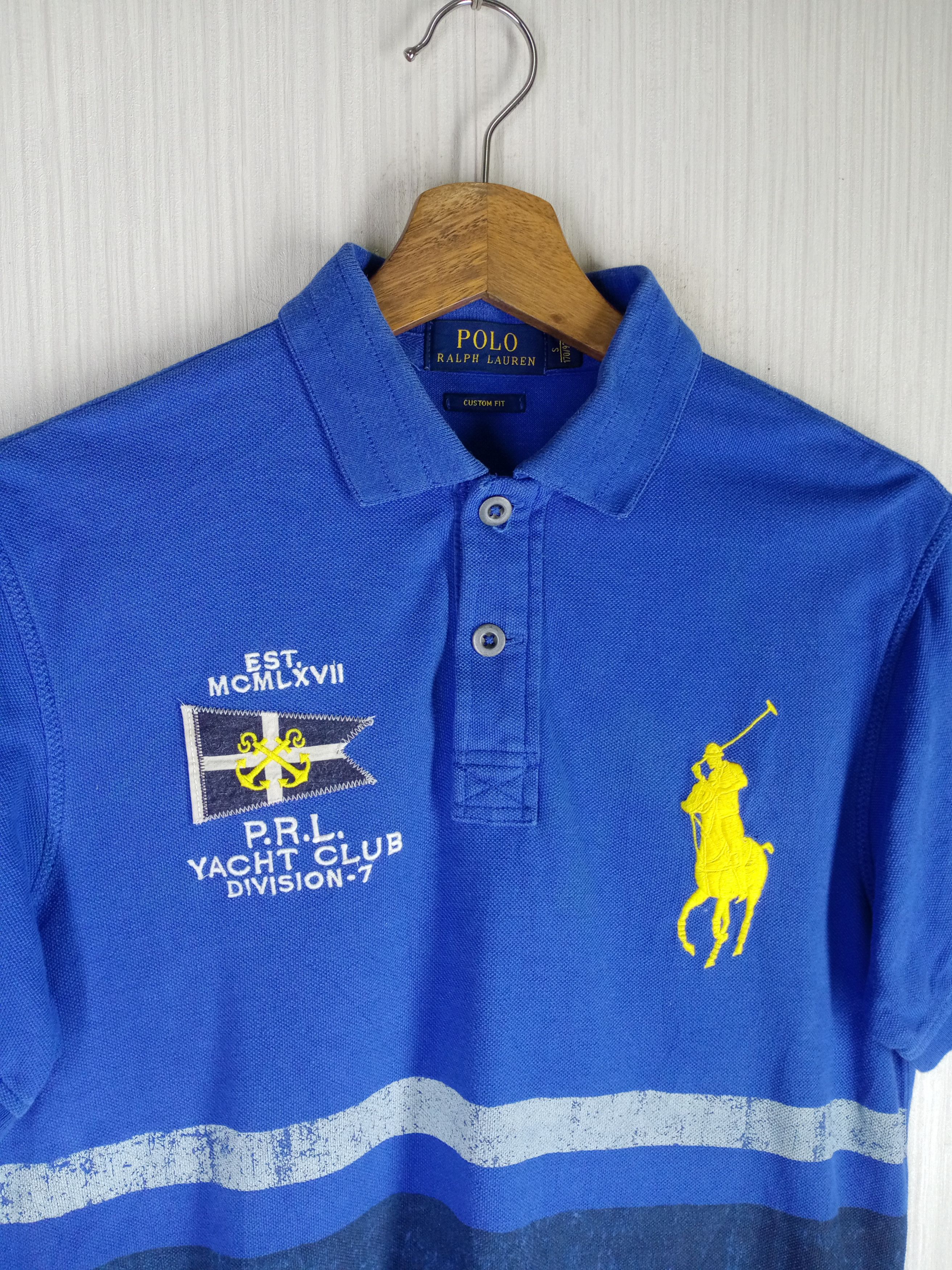 Polo Ralph Lauren Rare Vintage Polo Ralph Lauren PRL Yatch Club Polo Shirt Size US S / EU 44-46 / 1 - 5 Thumbnail