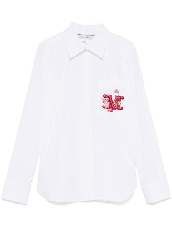 Max Mara MAX MARA Women Shirts 11111011600 001 White Size S / US 4 / IT 40 - 1 Thumbnail
