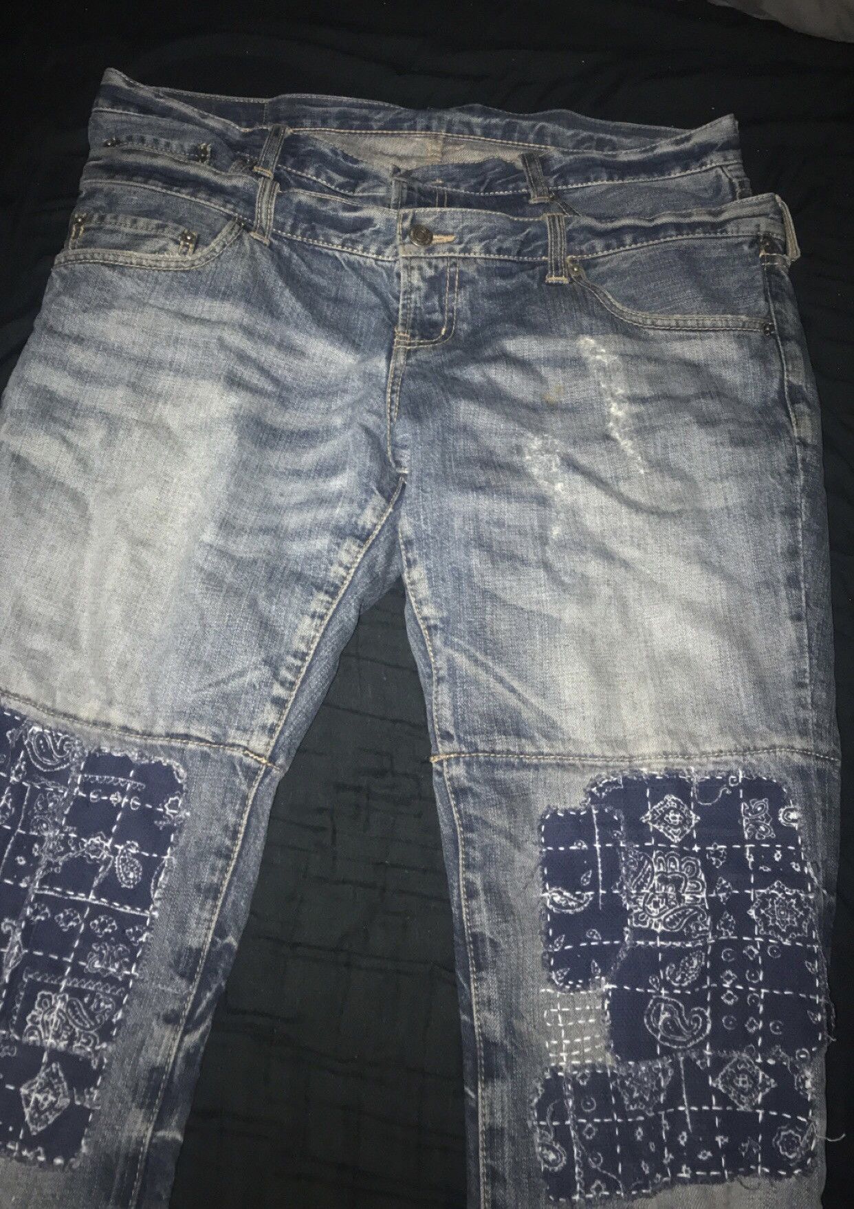 PPFM Ppfm double waist jeans Size US 33 - 2 Thumbnail