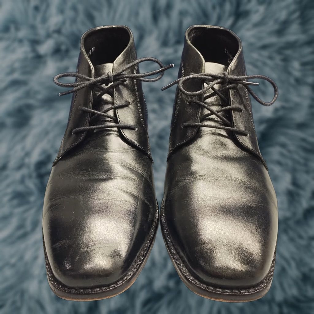 Florsheim Florsheim Castellano Chukka Boots Mens Size 10EEE Black Leather Lace Up Size US 10 / EU 43 - 1 Thumbnail