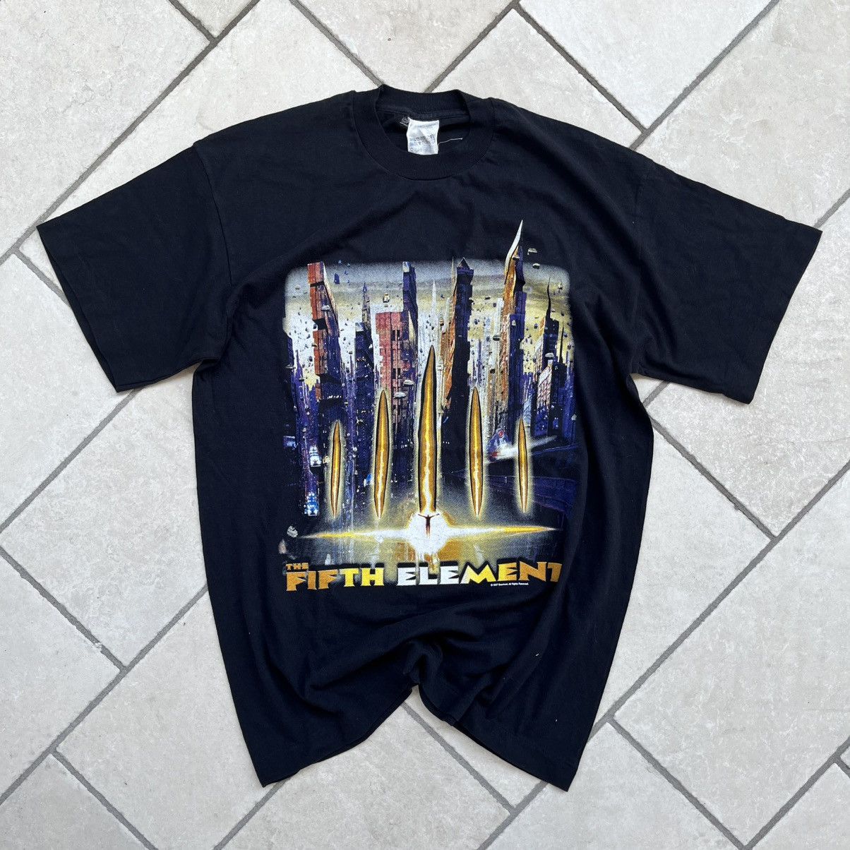 Vintage 1997 The Fifth Element single stitch tee L