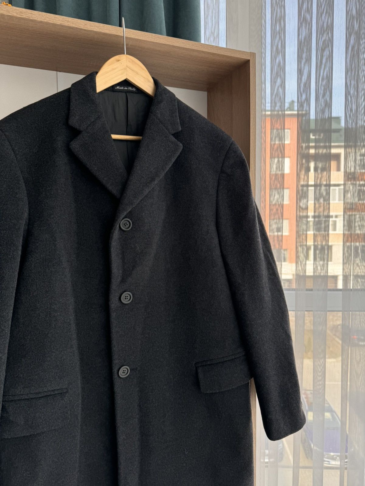 Pal Zileri × Vintage Vintage Pal Zirelli Pull Gruppo Forall Dark Grey Wool Coat Size US L / EU 52-54 / 3 - 7 Thumbnail
