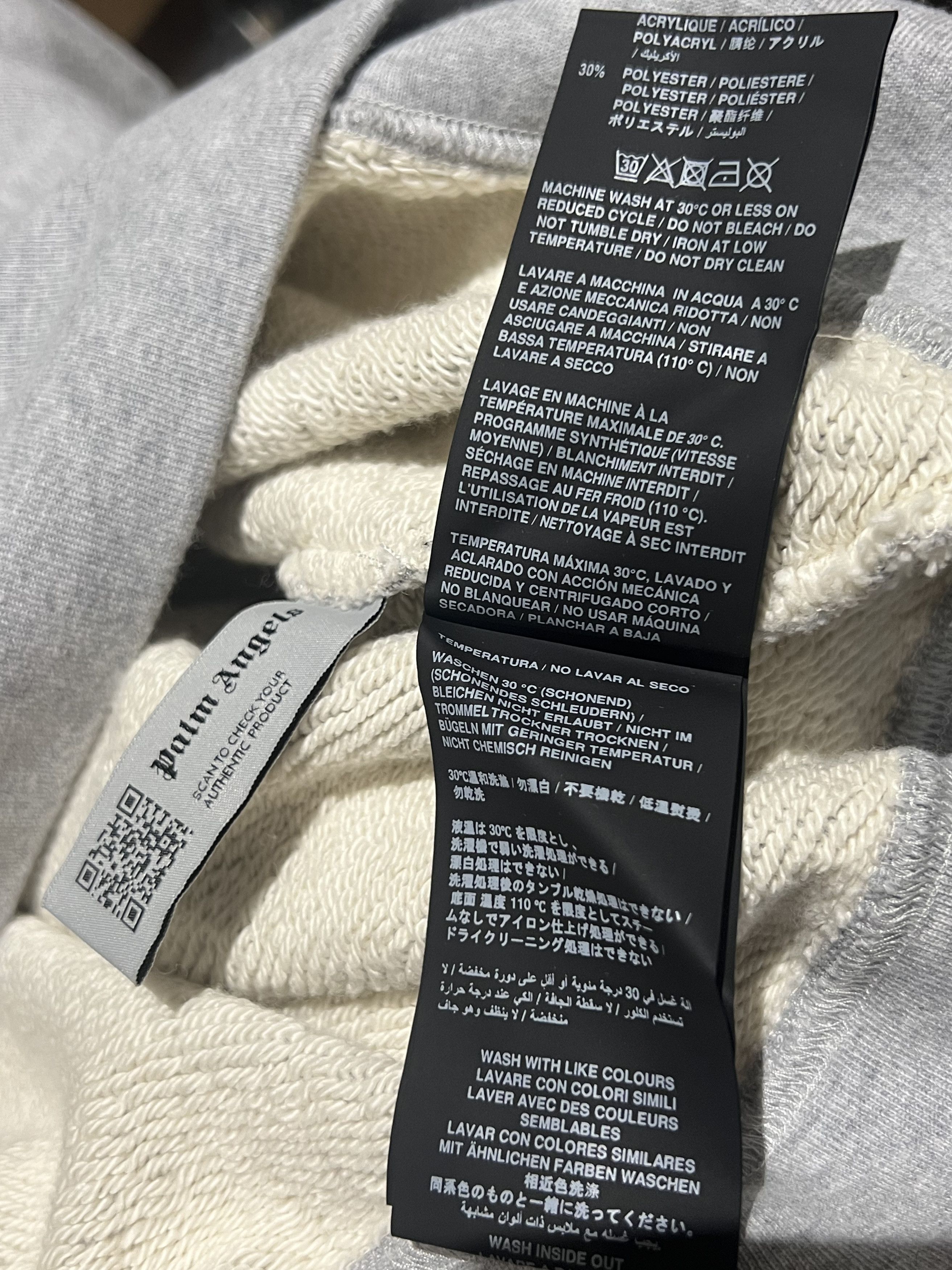 Palm Angels Palm Angels Pirate Bear Hoody Melange Grey WH Palm Angels Size US XS / EU 42 / 0 - 7 Thumbnail