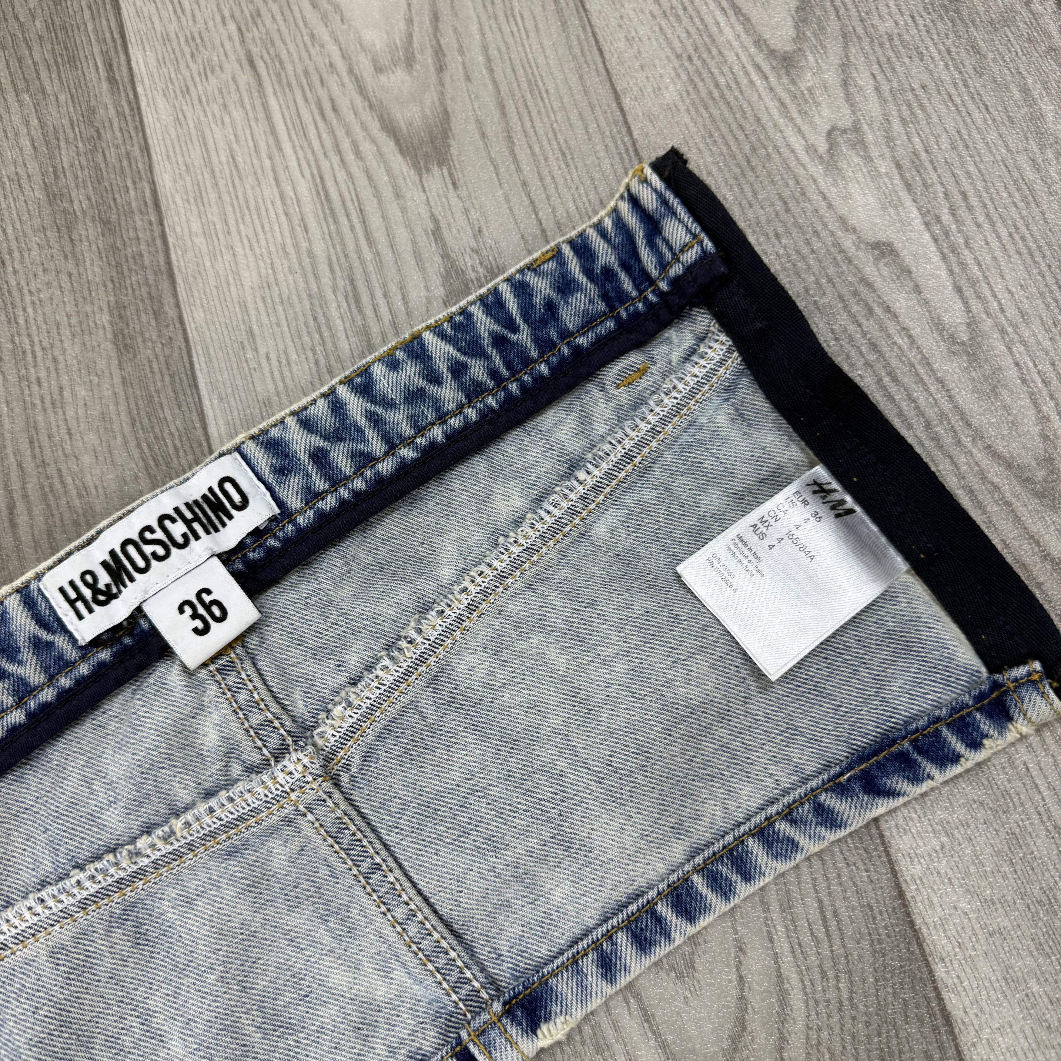 H&M × Moschino H&M x Moschino Denim Women's Bandeau Crop Top Size S / US 4 / IT 40 - 12 Thumbnail