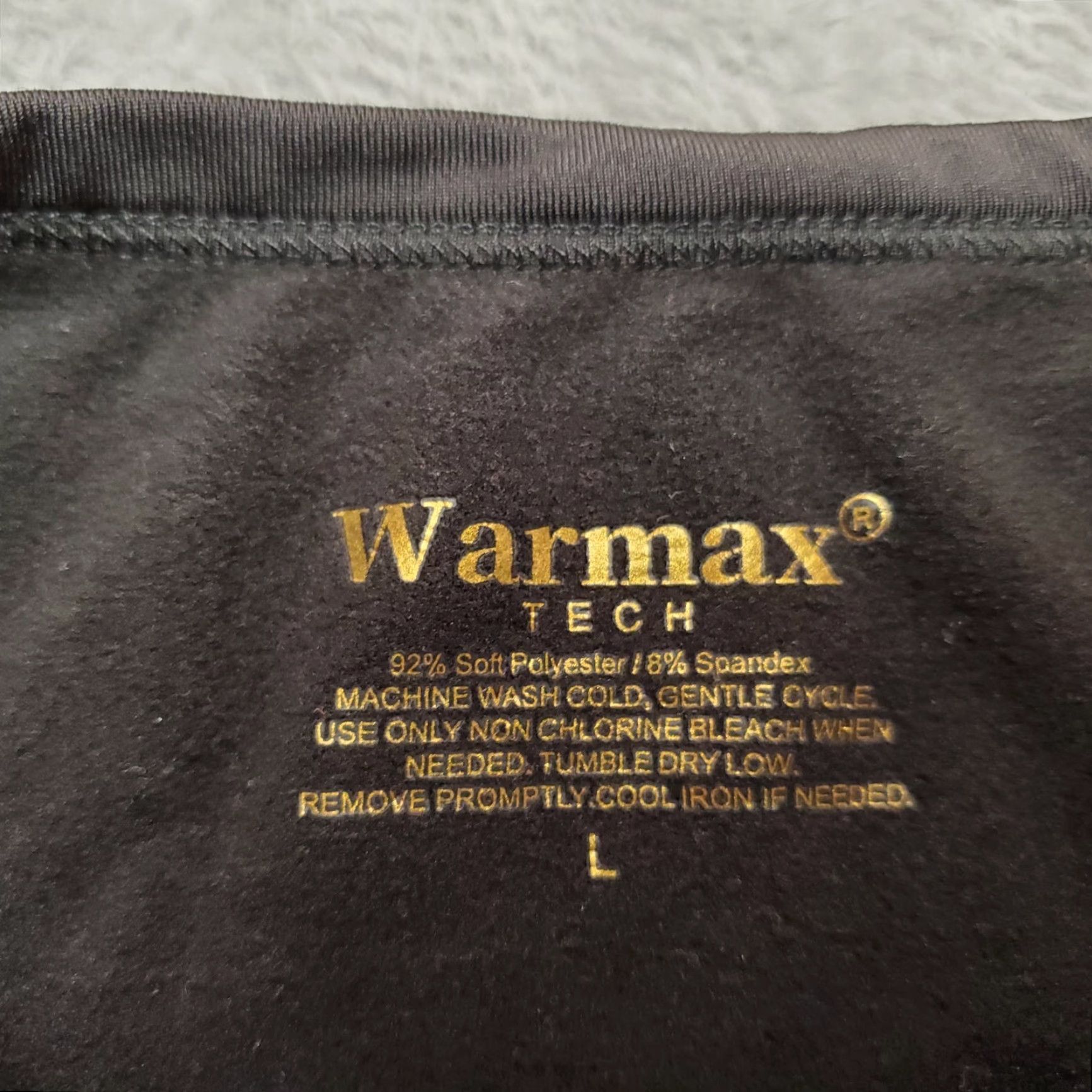 Vintage VINTAGE Warmax Shirt Men Large Black Polyester Performance Stretch Blend Long Sleeve TEE Size US L / EU 52-54 / 3 - 3 Thumbnail