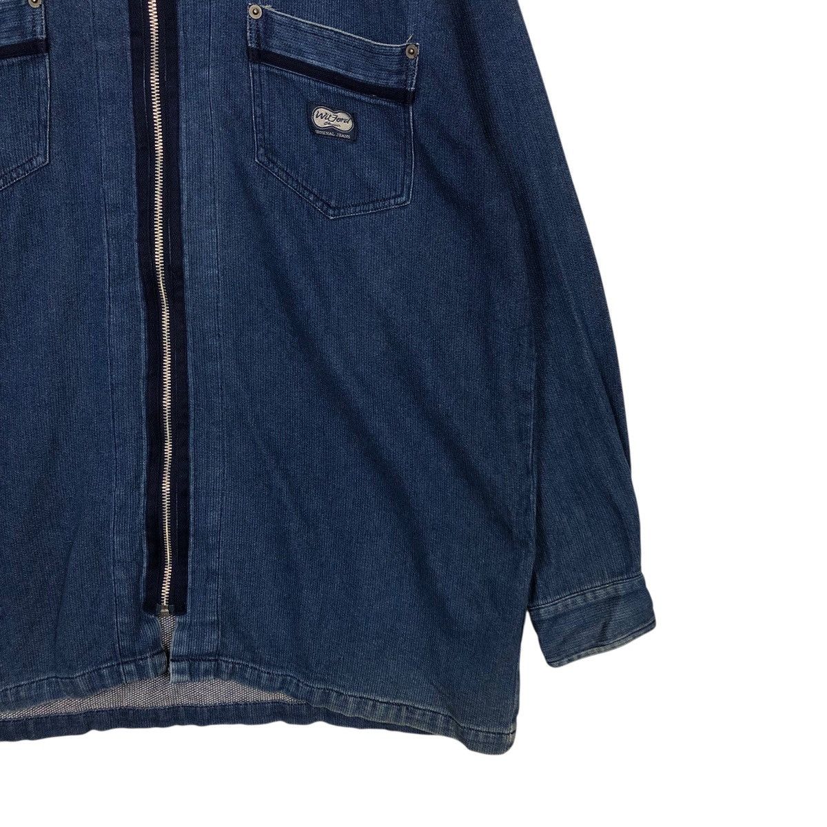 Japanese Brand Rare Witford Classic Oversized Denim Zip Shirt Jacket LL Size US L / EU 52-54 / 3 - 6 Thumbnail